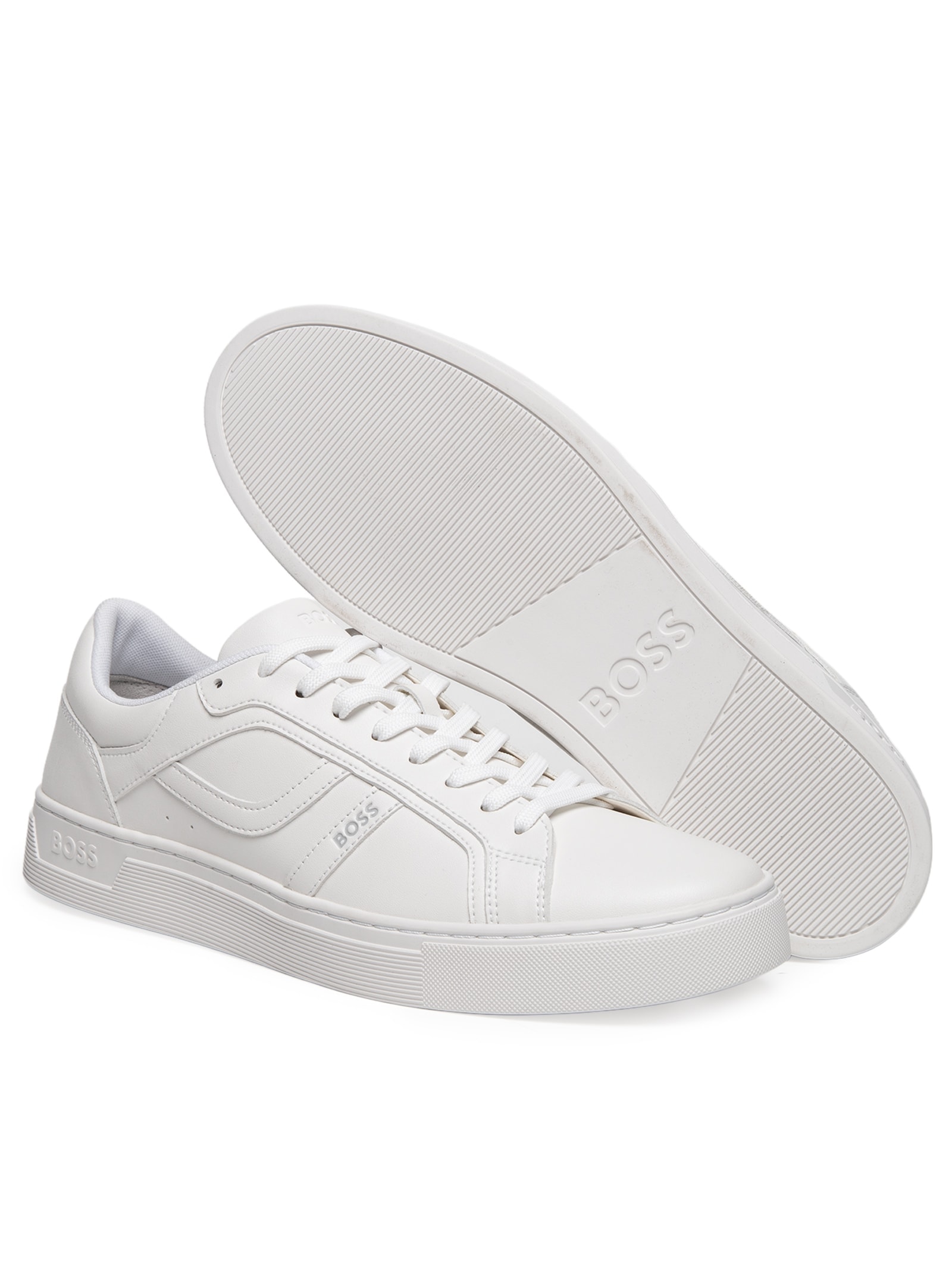 Tênis Masculino Rhys Tenn PU – Branco Boss