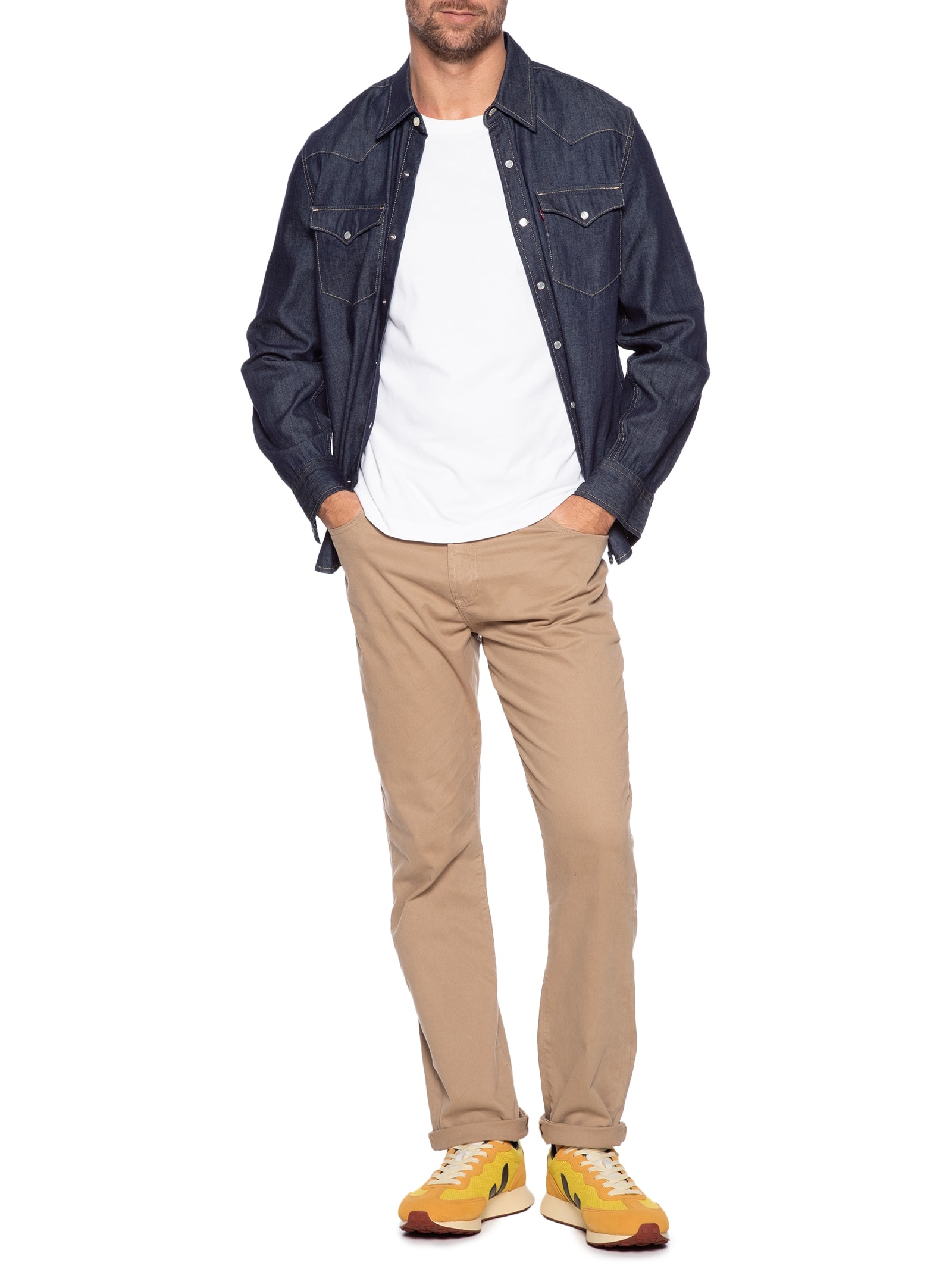 Tênis Masculino  Rio Branco Ii Alveomesh Amarelo Veja