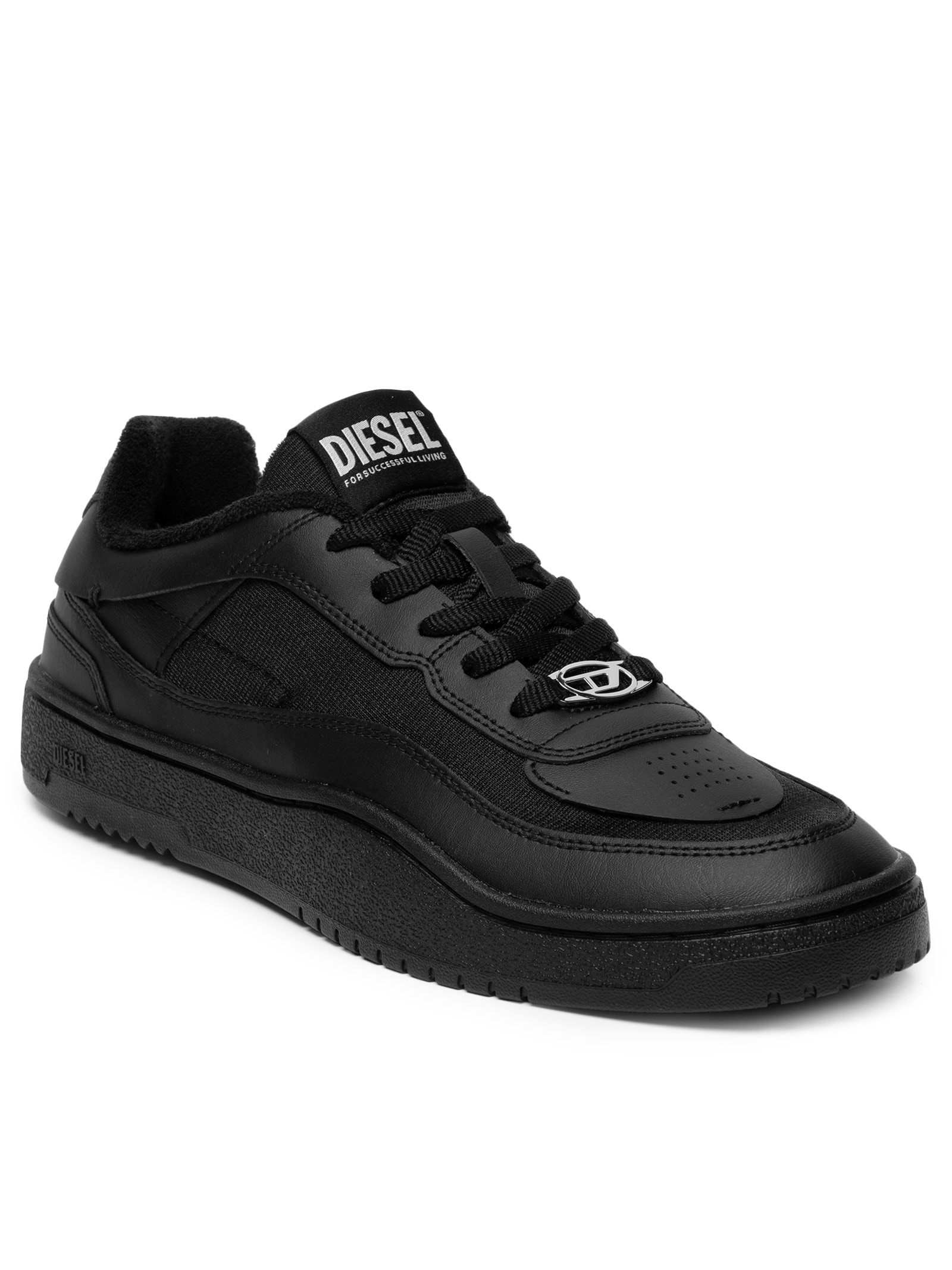 Tênis Masculino S-Oval Skate Low Sneakers Preto Diesel