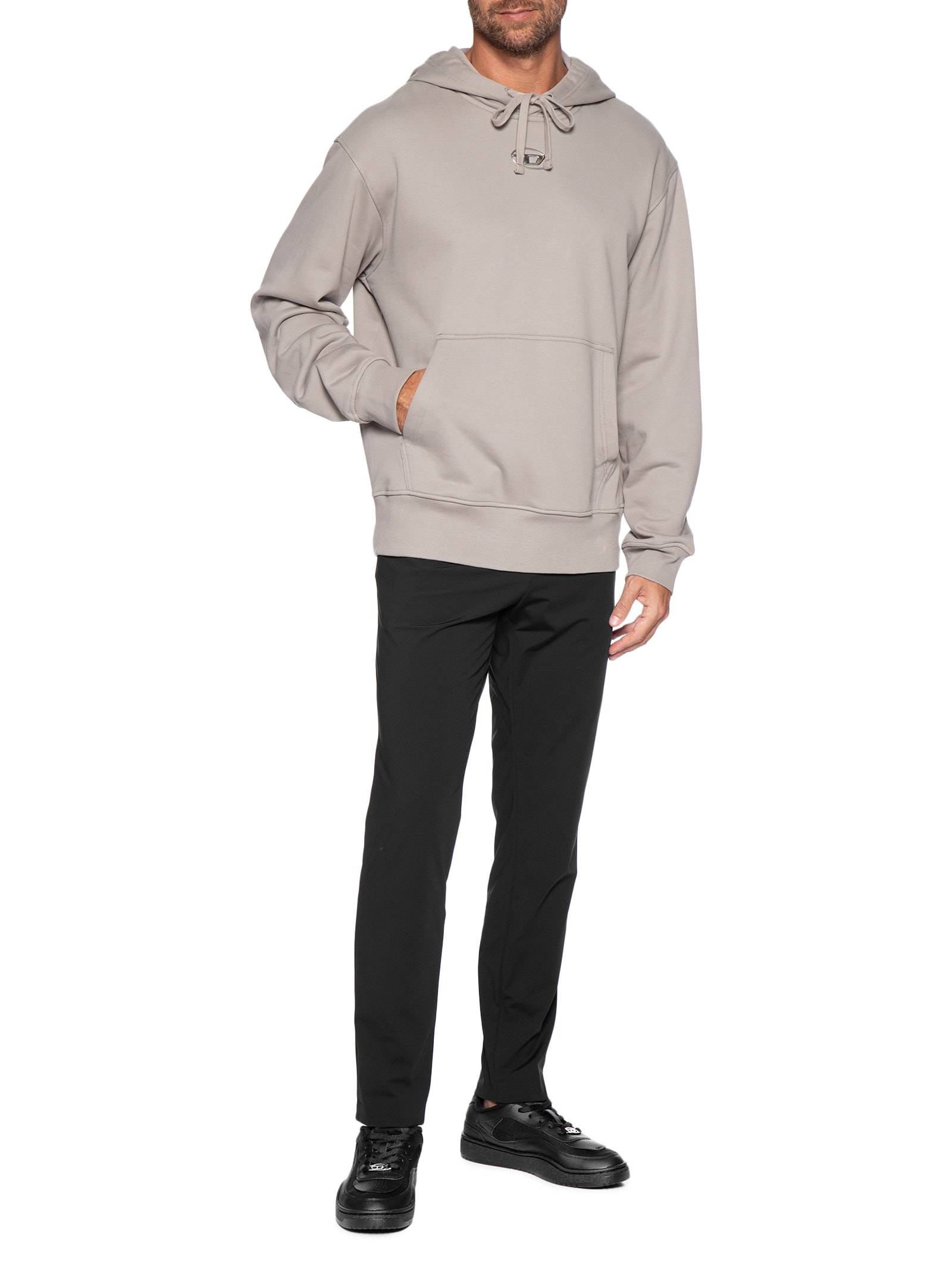 Tênis Masculino S-Oval Skate Low Sneakers Preto Diesel