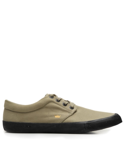 Tênis Masculino Skate Boarding Lona Black Sole - Bege