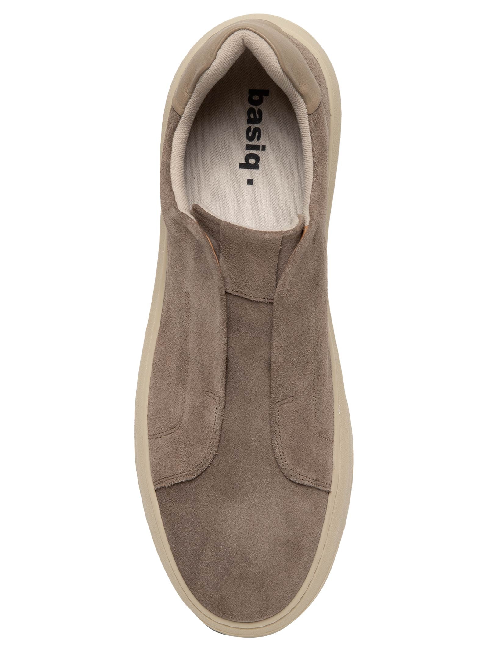 Tênis Masculino Slip On em Camurça – Bege Basiq Men