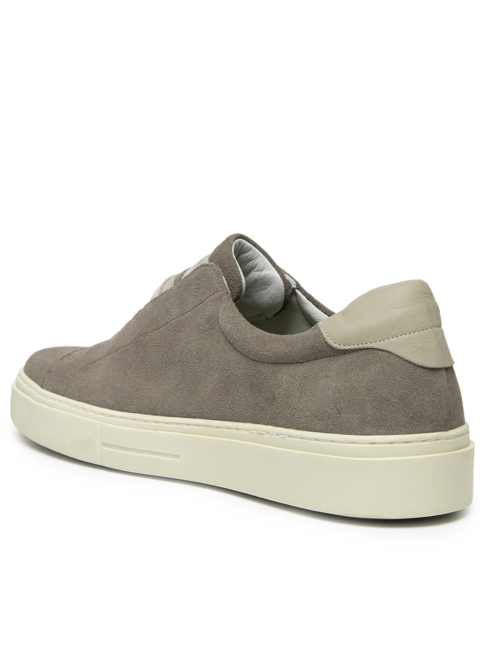 Tênis Masculino Slip On Em Couro Legítimo Bege '2 Essential