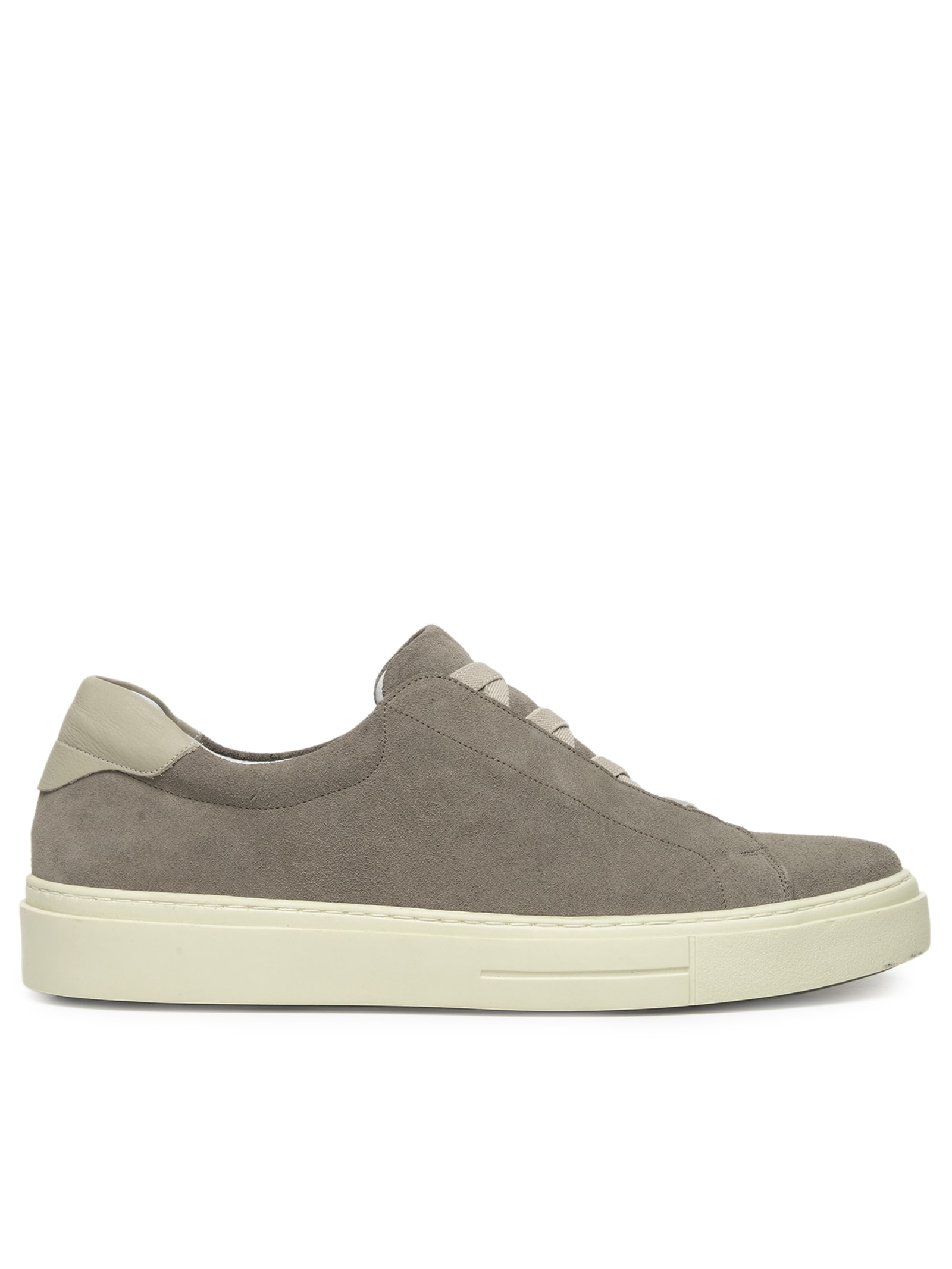 Tênis Masculino Slip On Em Couro Legítimo Bege '2 Essential