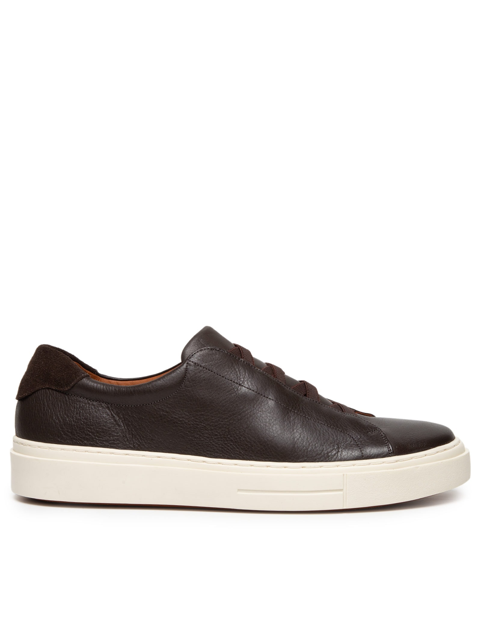 Tênis Masculino Slip On Em Couro Legítimo Marrom '2 Essential