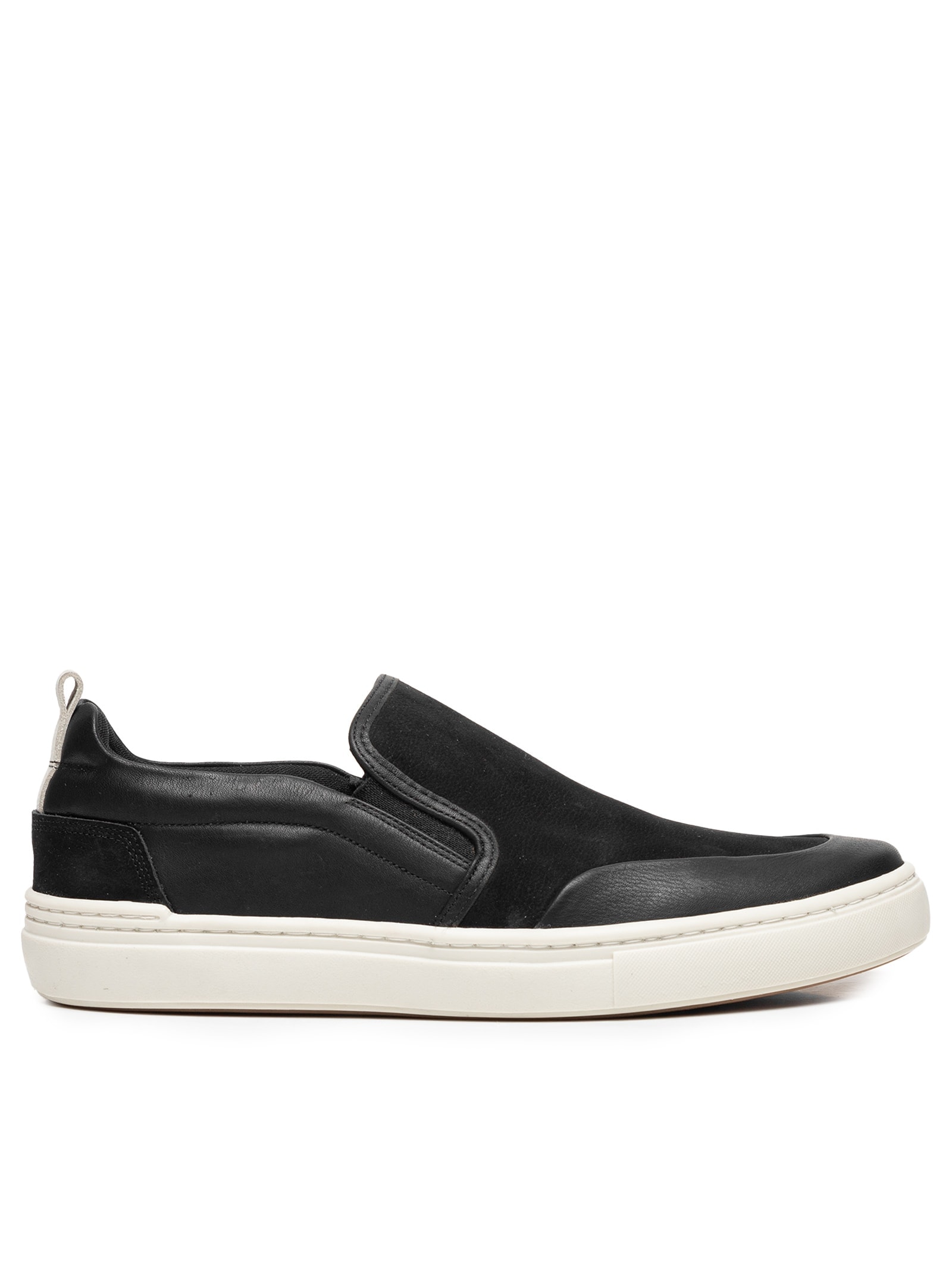 Tênis Masculino Slip On Em Couro Preto '2 Essential