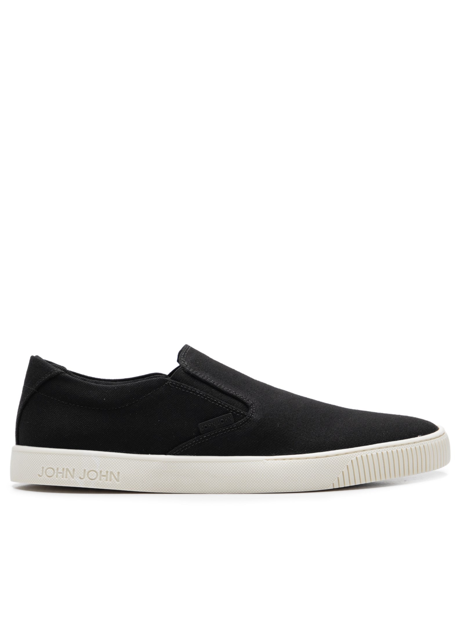 John John Tênis Masculino Slip On Miami Preto