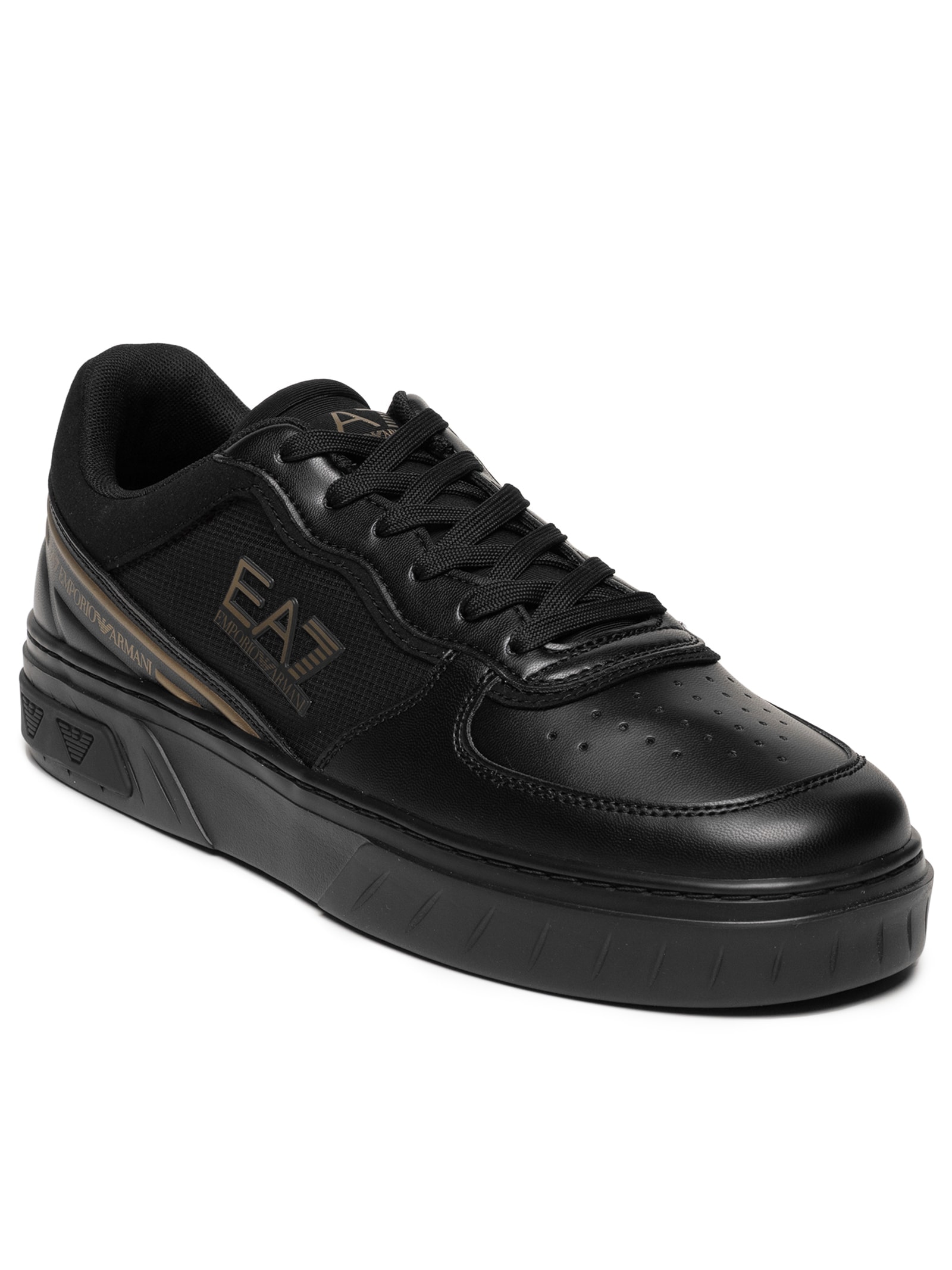 EA7 EMPORIO ARMANI スニーカー ブラック26.5～27.0 EA7 Empório Armani - Tênis Masculino Sneaker Premium Court - Preto