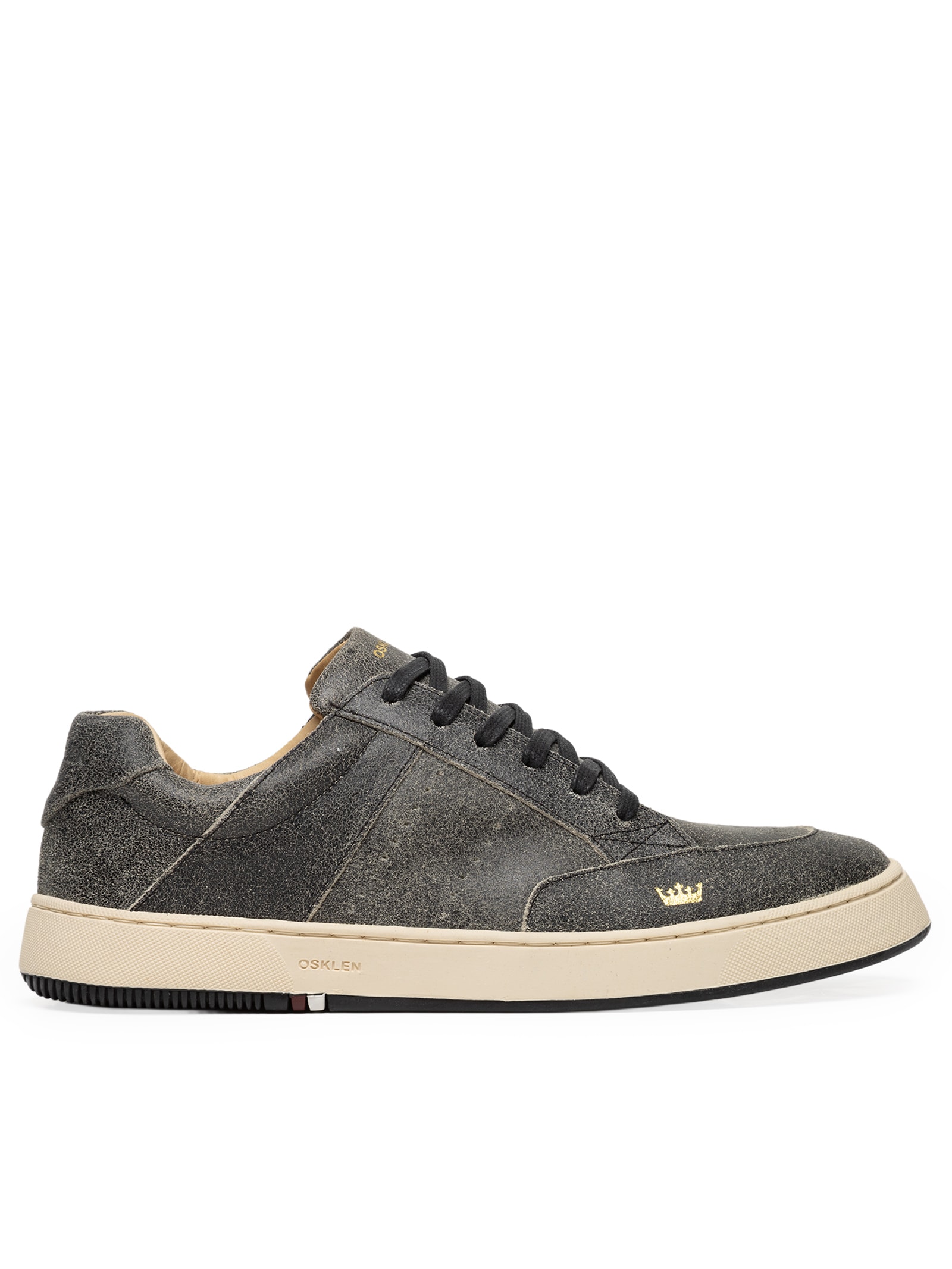 Tênis Masculino Soho Couro Gasto Preto Osklen