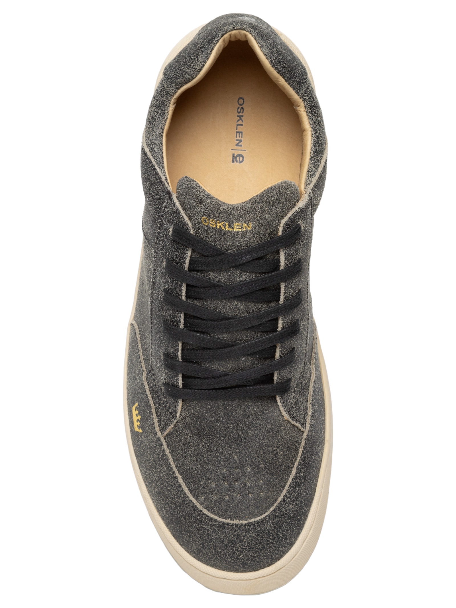 Tênis Masculino Soho Couro Gasto Preto Osklen