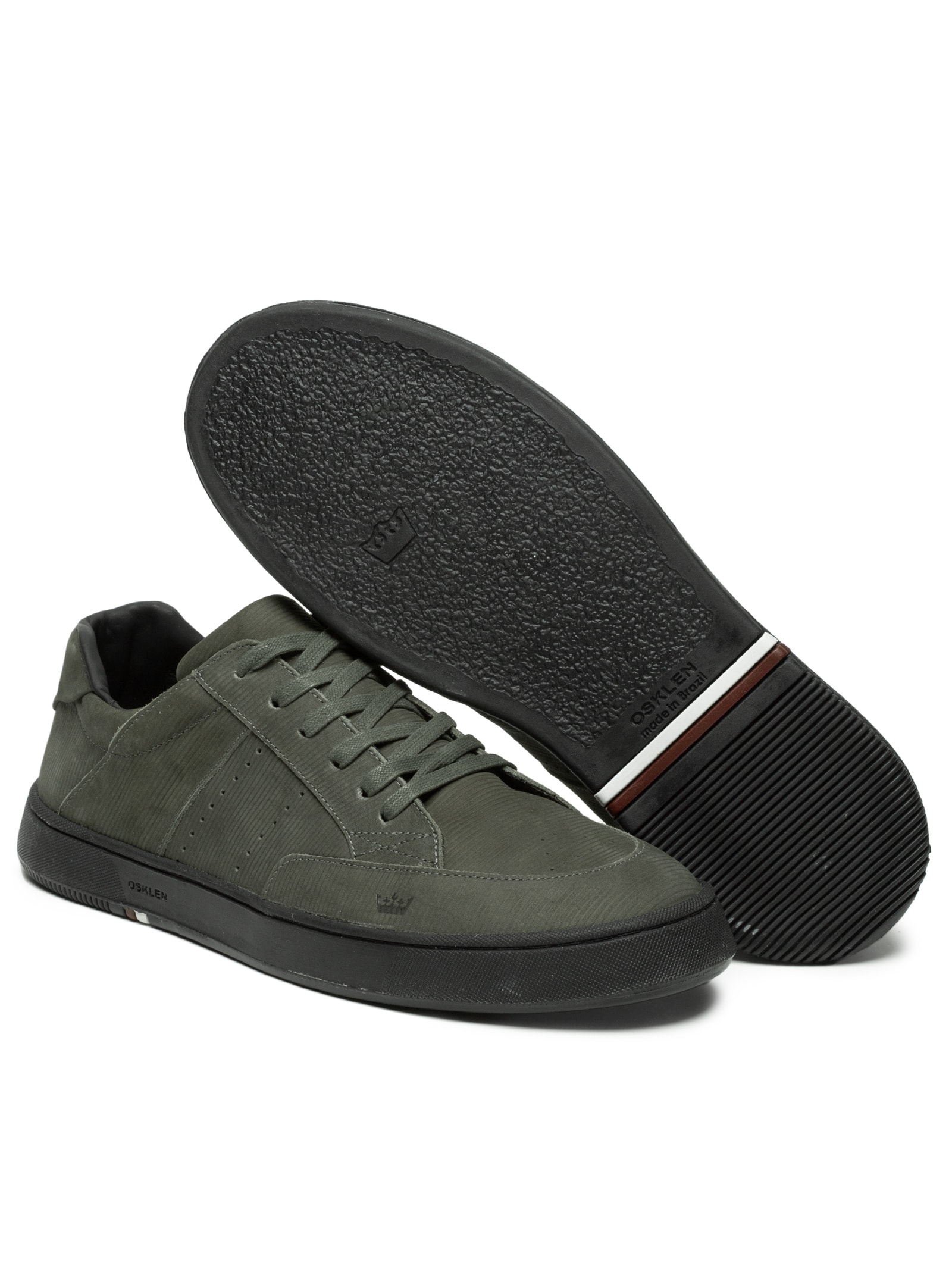 Tênis Masculino  Soho Riske Black Sole Verde Osklen