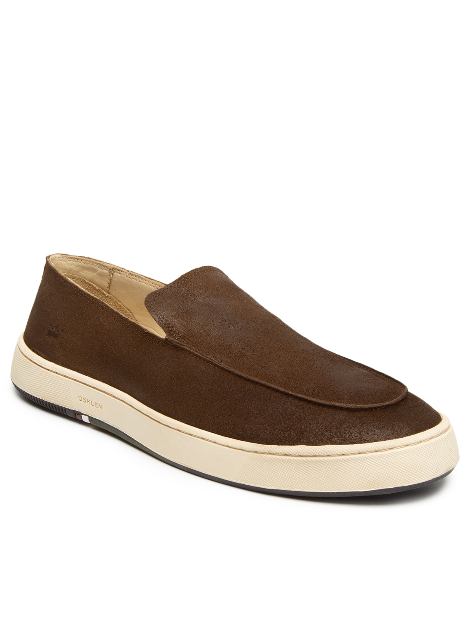Tênis Masculino Soho Soft Moc Camurça Estonada Marrom Osklen