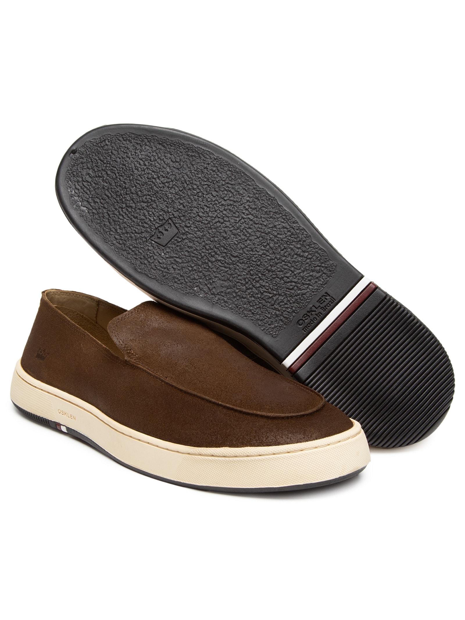 Tênis Masculino Soho Soft Moc Camurça Estonada Marrom Osklen