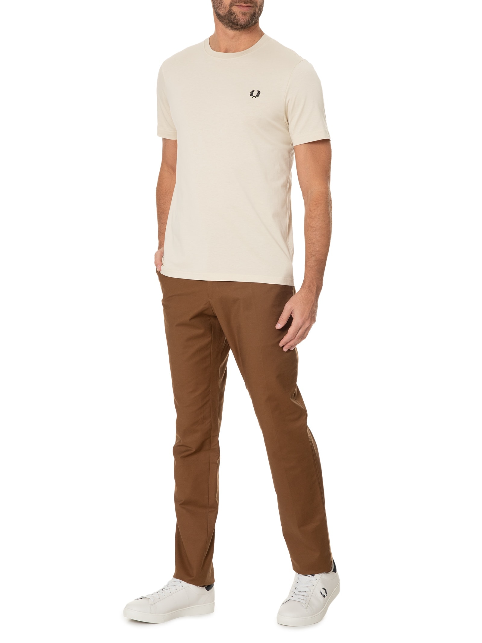 Tênis Masculino Spencer Leather - Fred Perry - Off White