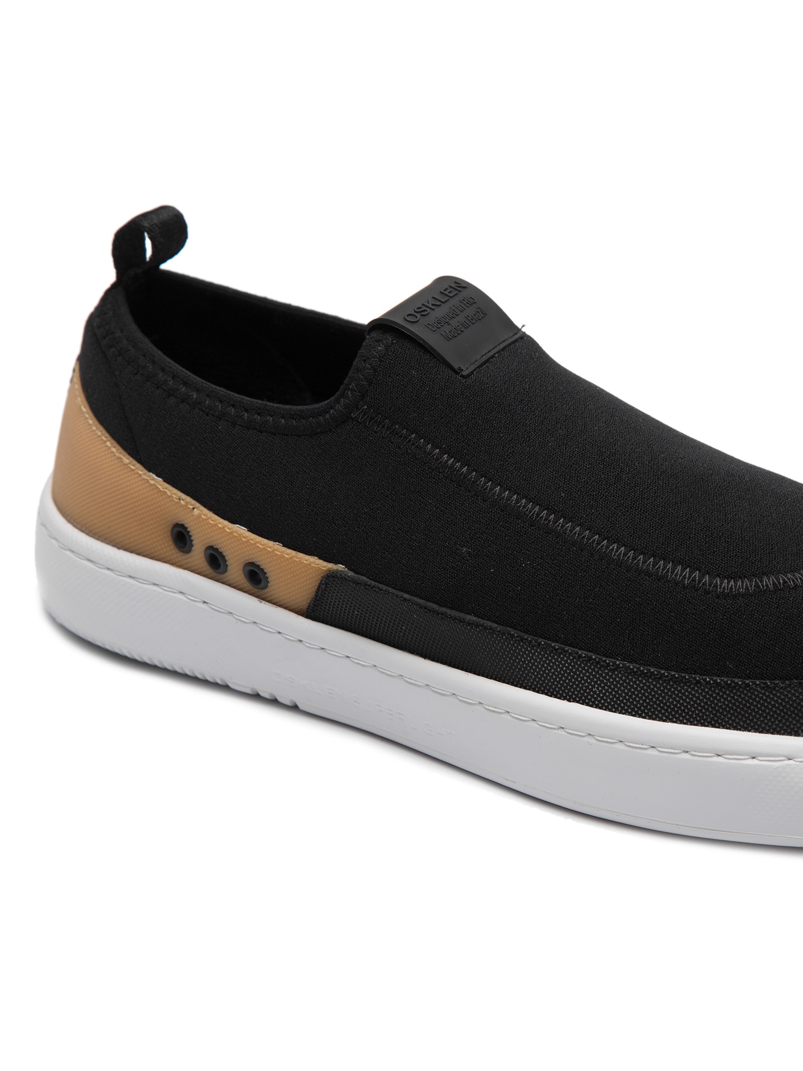 Slip On Sapatenis Da Osklen Masculino Preto Tênis Masculino Super