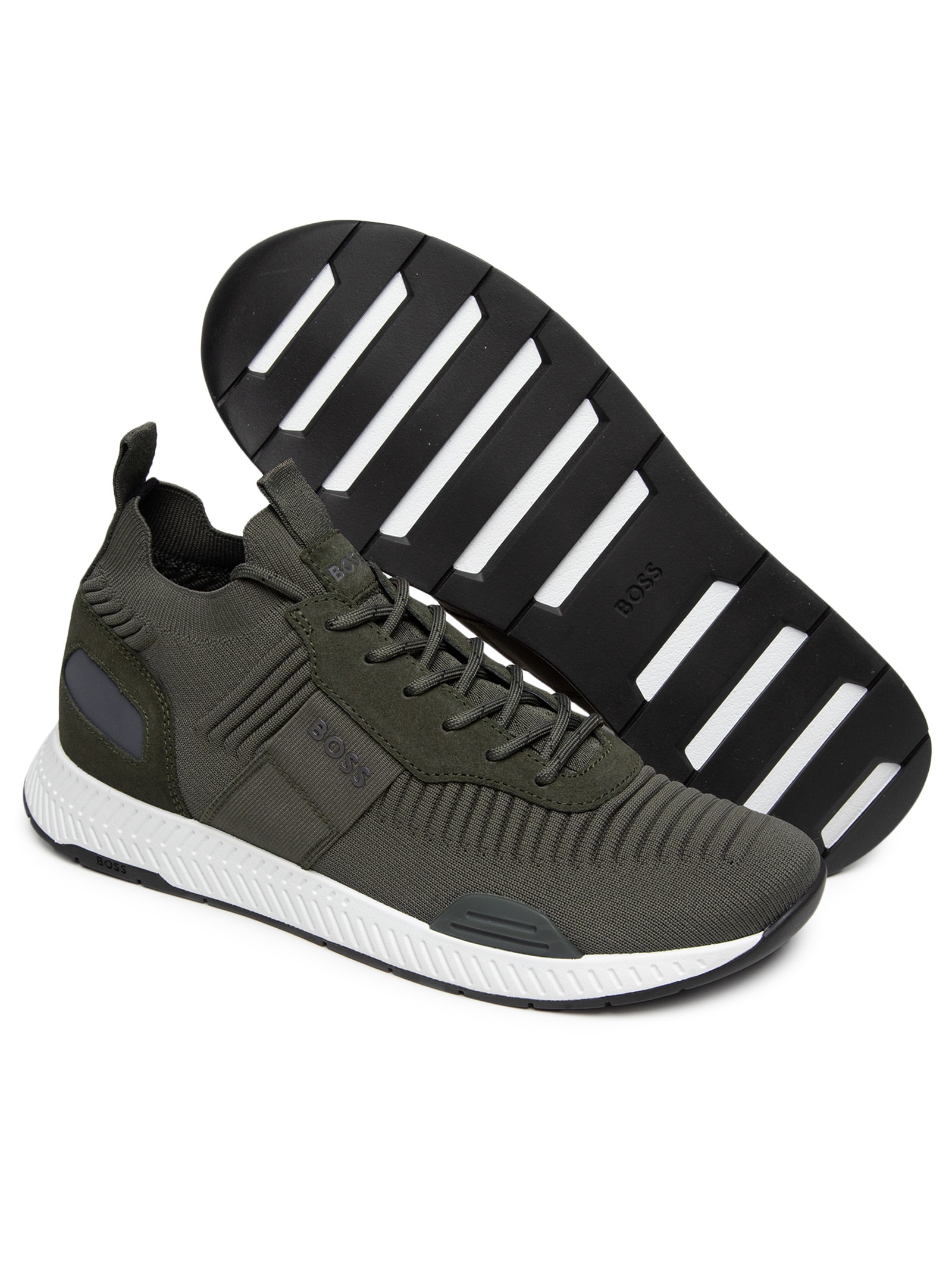 Tênis Masculino Titanium Runn Knst Verde Boss