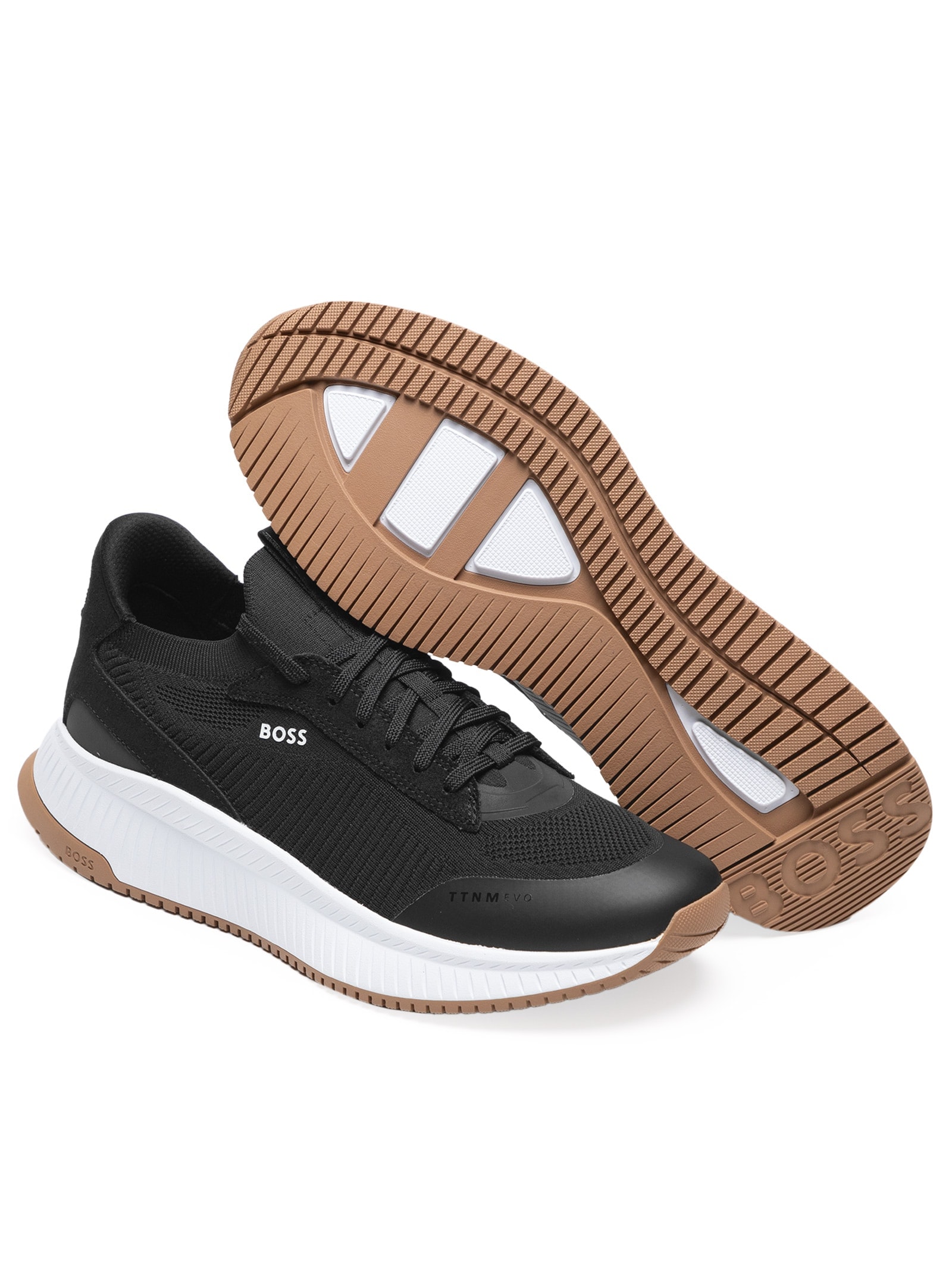 ◆おん Boss - Tênis Masculino Ttnm Evo Slon Knrsd - Preto
