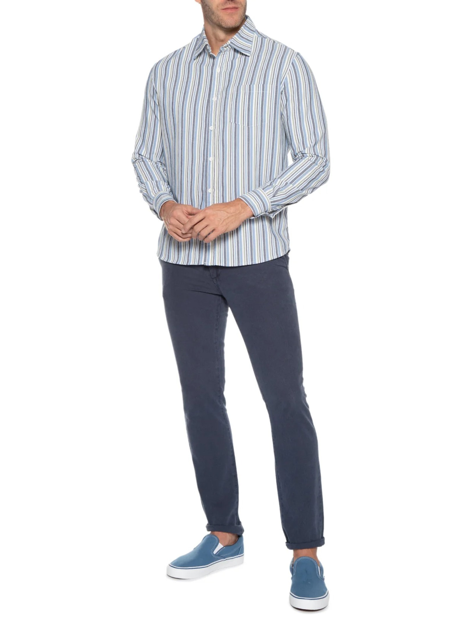 Tênis Masculino Ua Classic Slip On Azul Vans