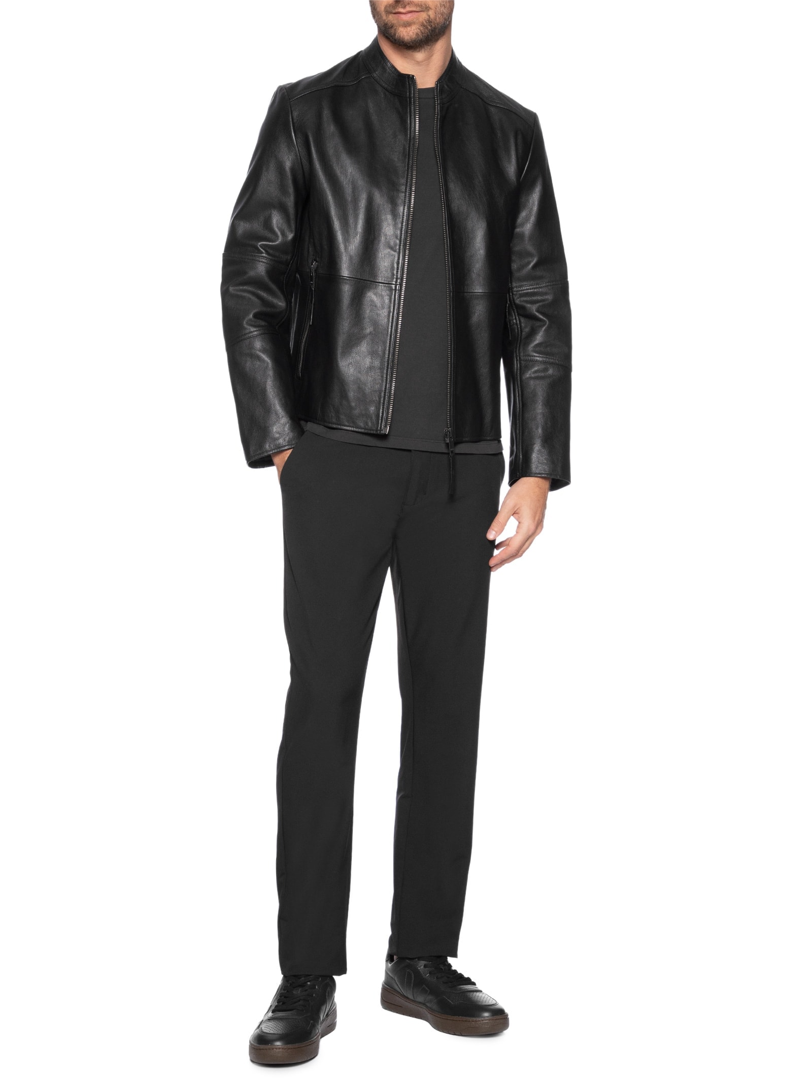 Tênis Masculino V-90 Leather Preto Veja