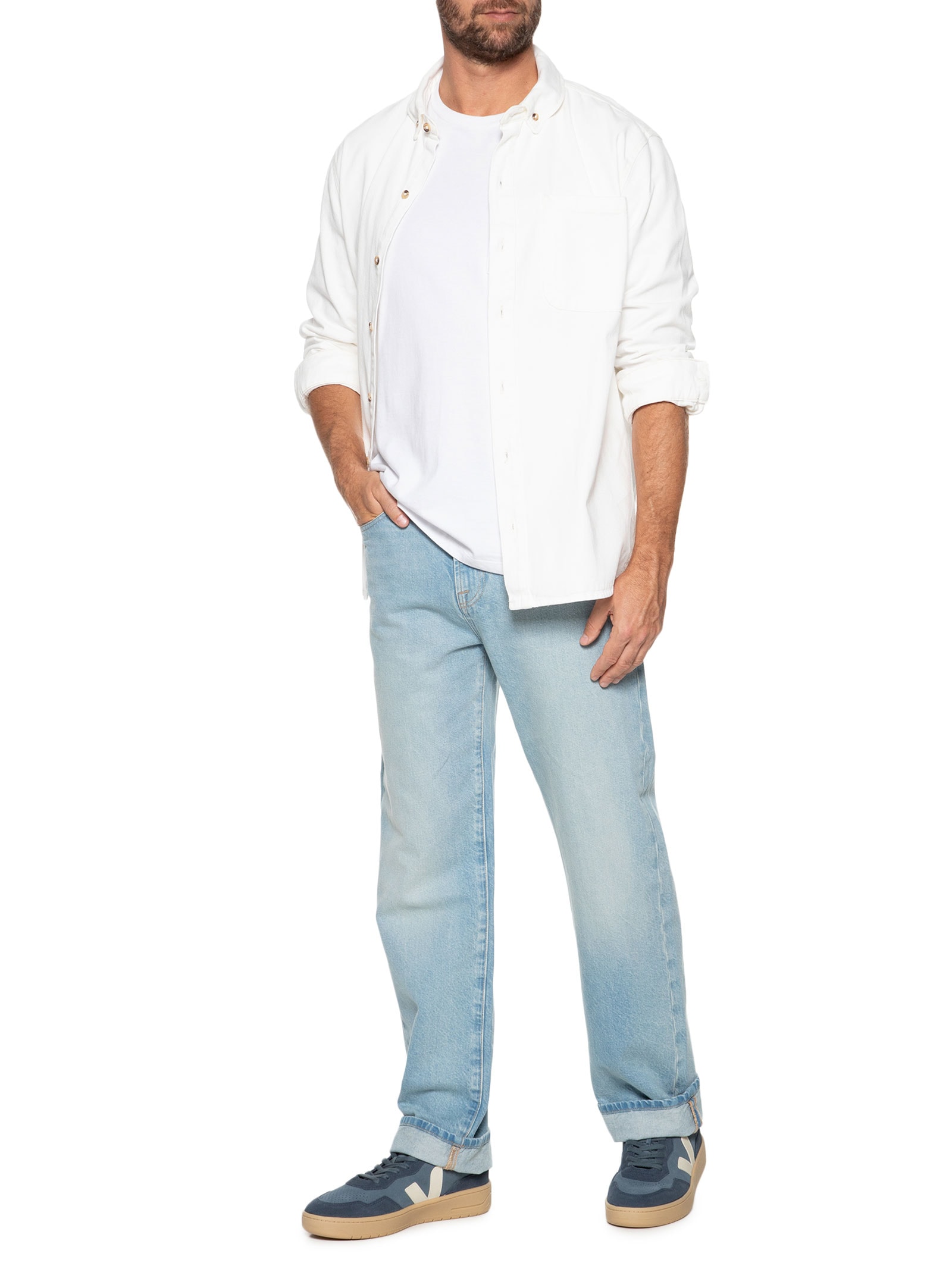 Tênis Masculino V-90 Suede California Pierre Azul Veja