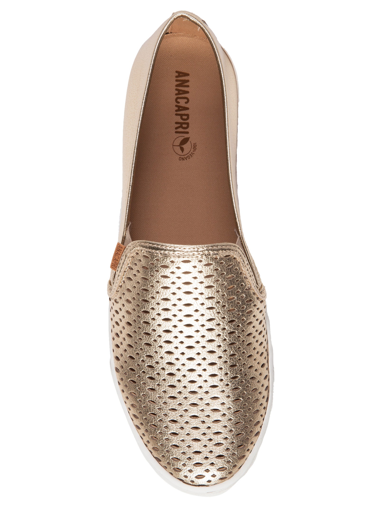 Tênis Slip On Ana Dourado  Anacapri