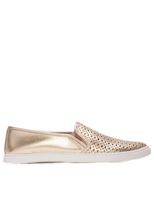 Tênis Slip On Ana - Dourado