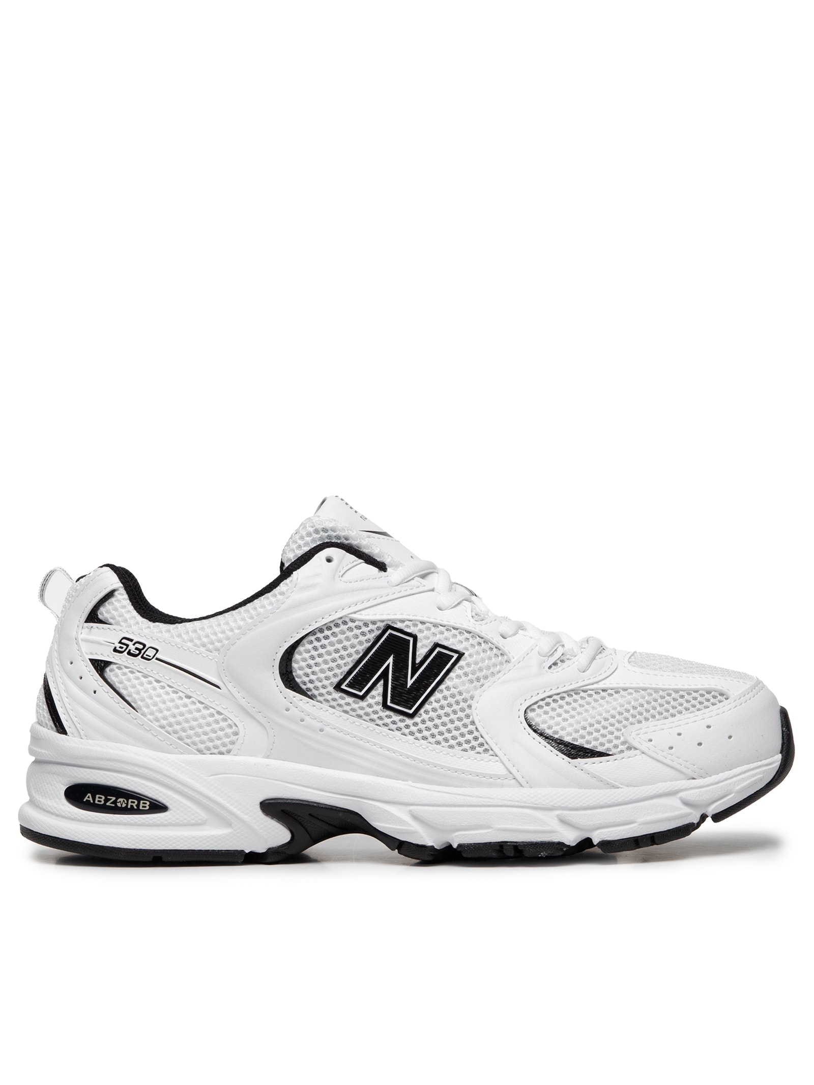 Tênis Unissex 530 – Branco e Preto New Balance