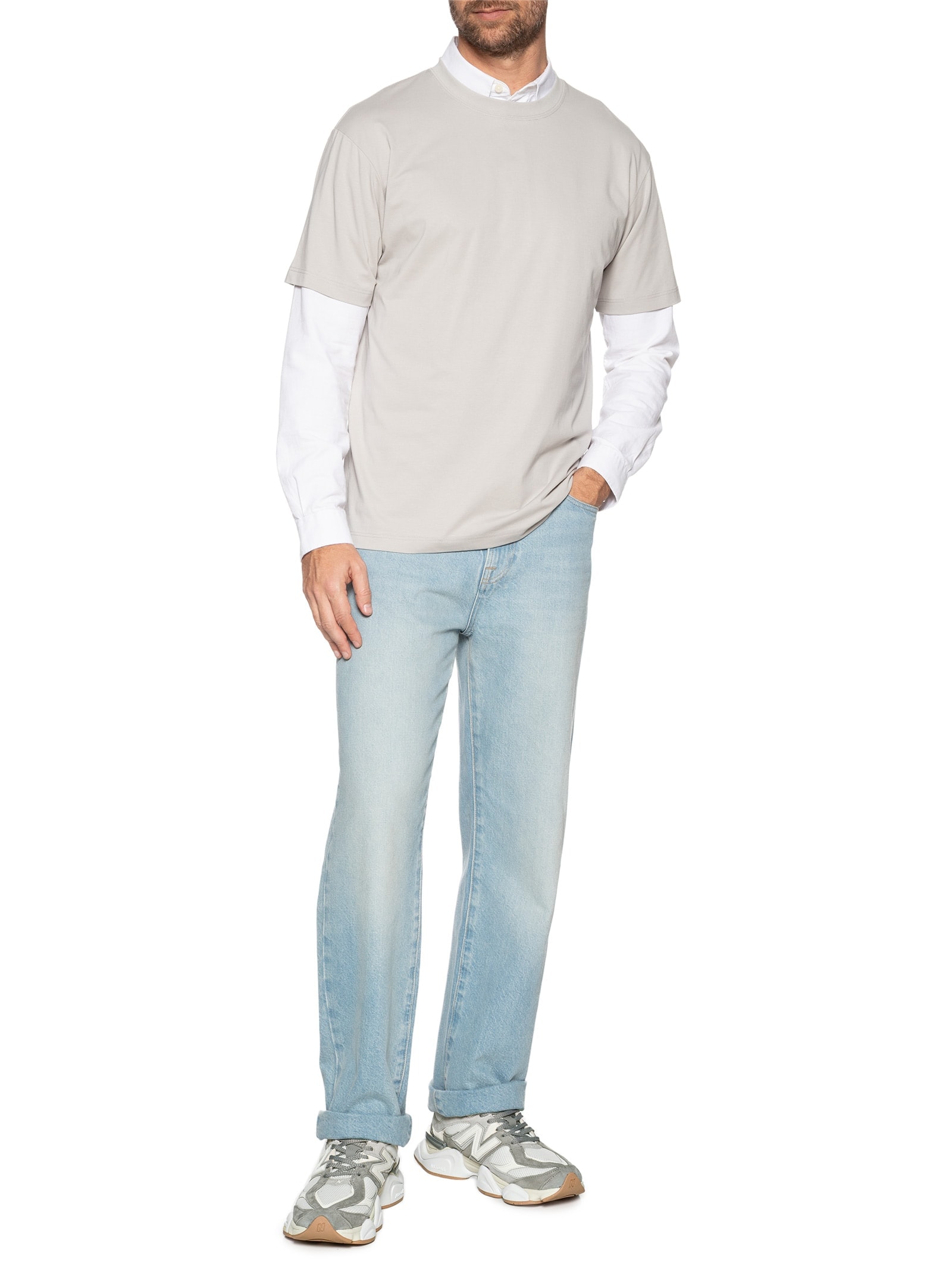 Tênis Unissex 9060 Cinza e Branco New Balance