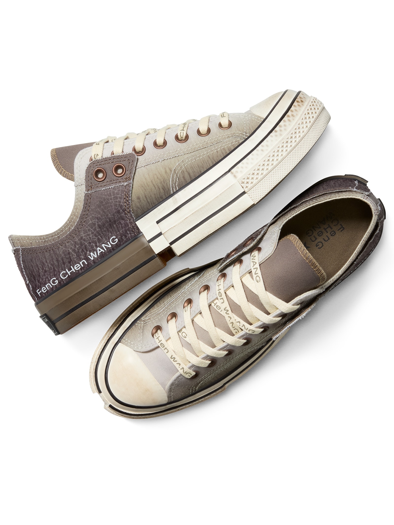 Converse + Feng Chen Wang - Tênis Unissex Chuck 70 - Marrom
