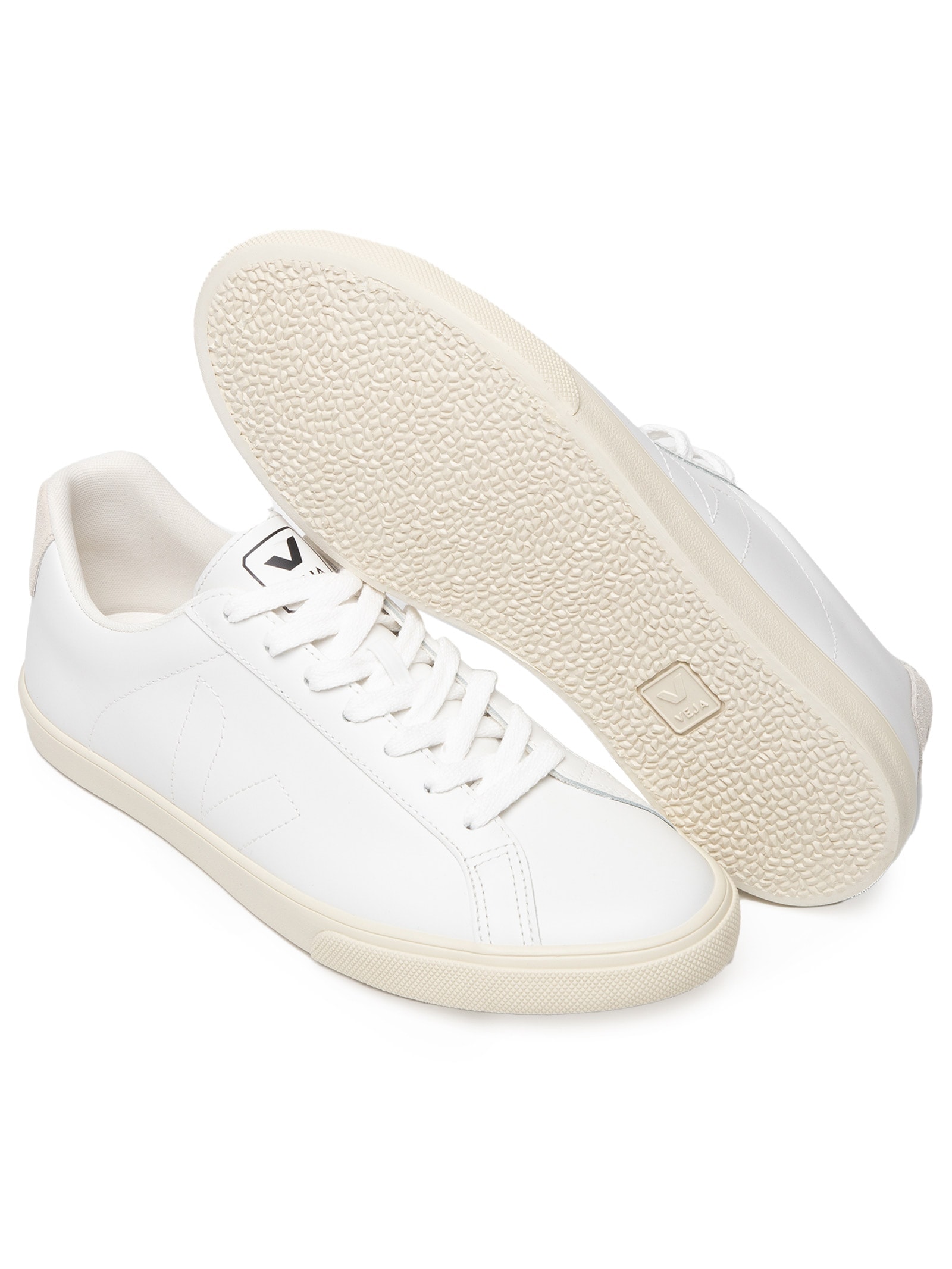 Veja - Tênis Unissex Esplanar Leather Extra-White - Branco