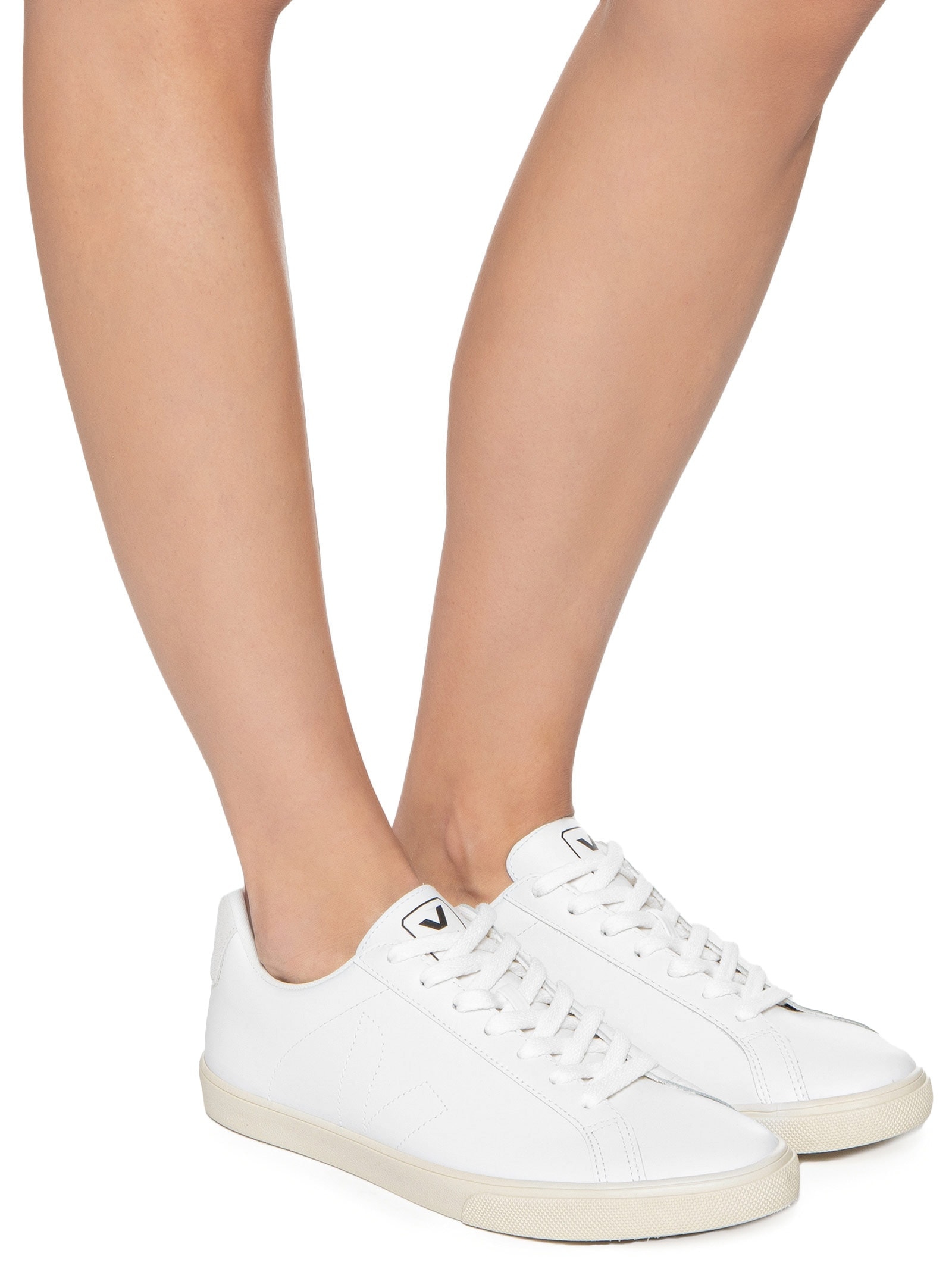 Veja - Tênis Unissex Esplanar Leather Extra-White - Branco
