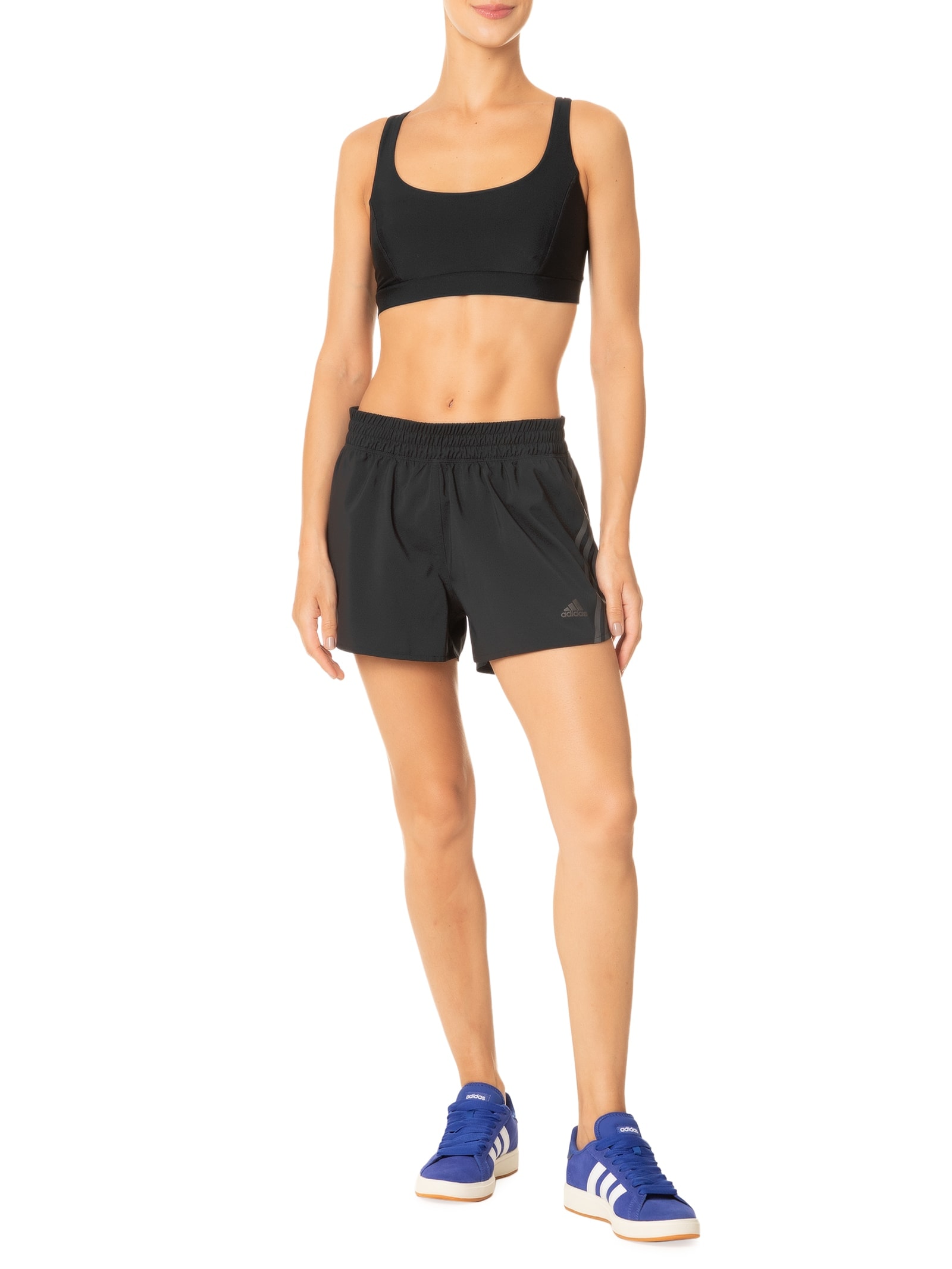 Tênis Unissex Grand Court Base Suede Azul Adidas