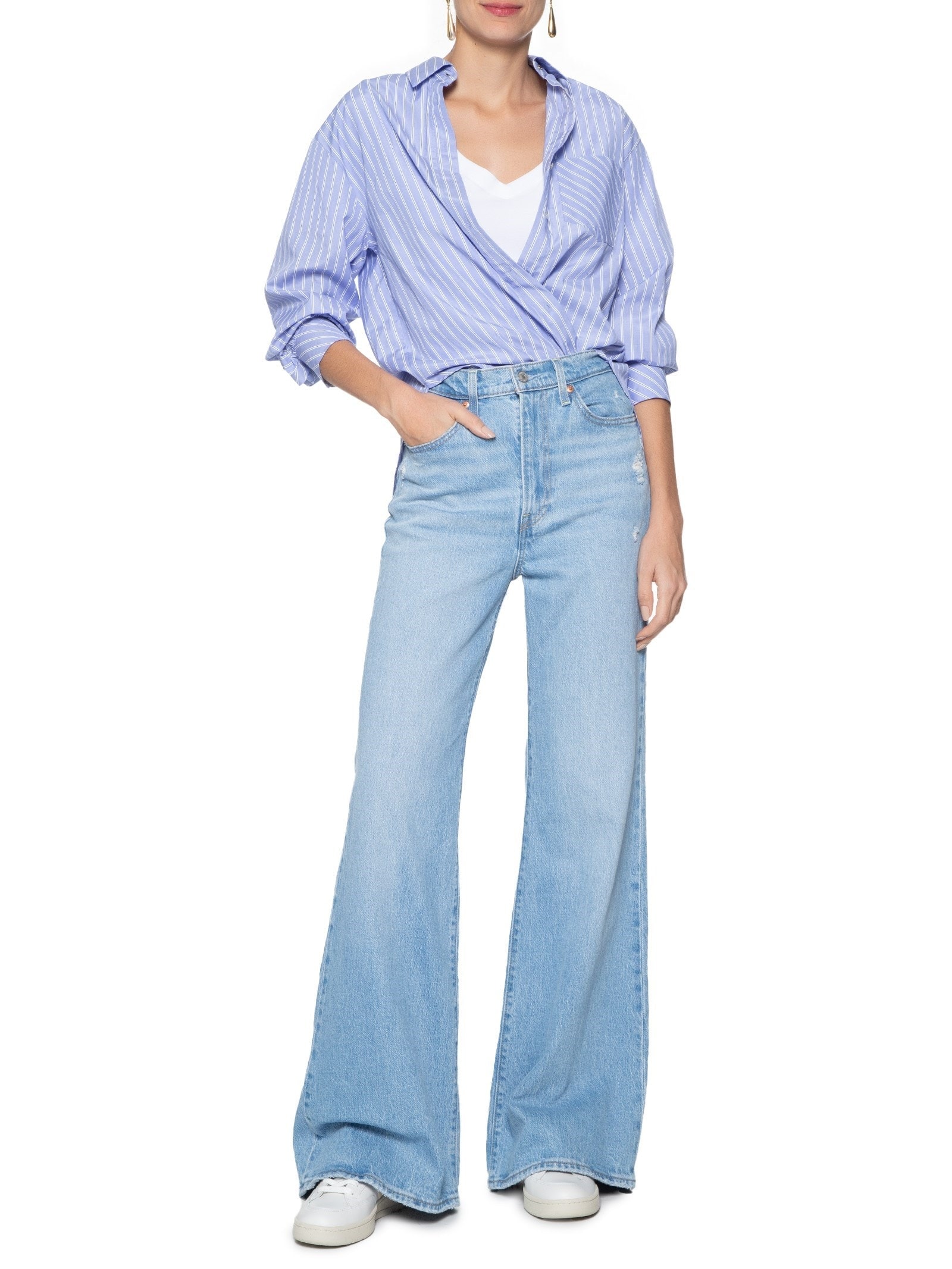 Tênis Unissex Leather V-12 Branco Veja