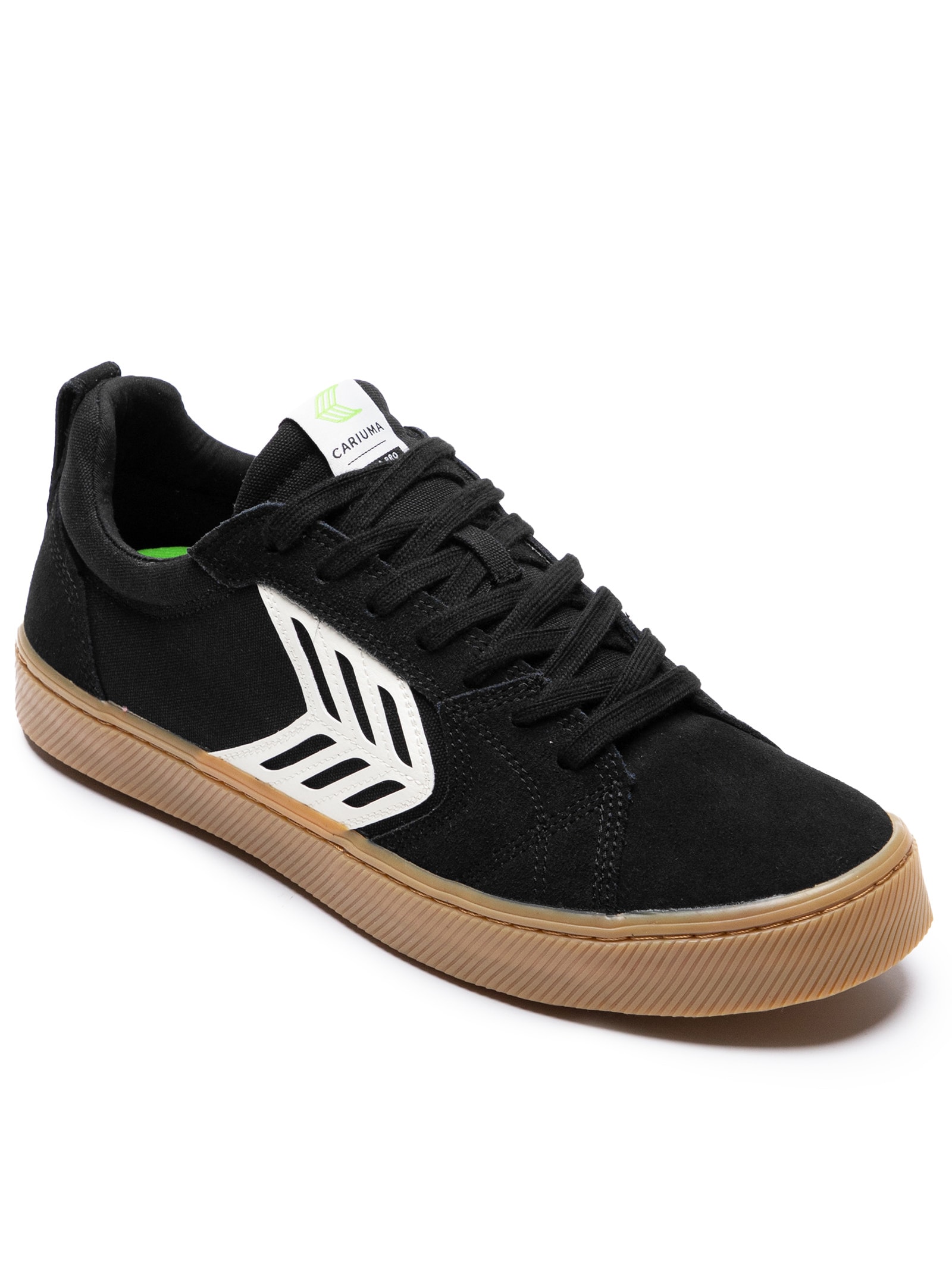 Tênis Unissex Pro Skate Gum Suede and Canvas Ivory Preto Cariuma