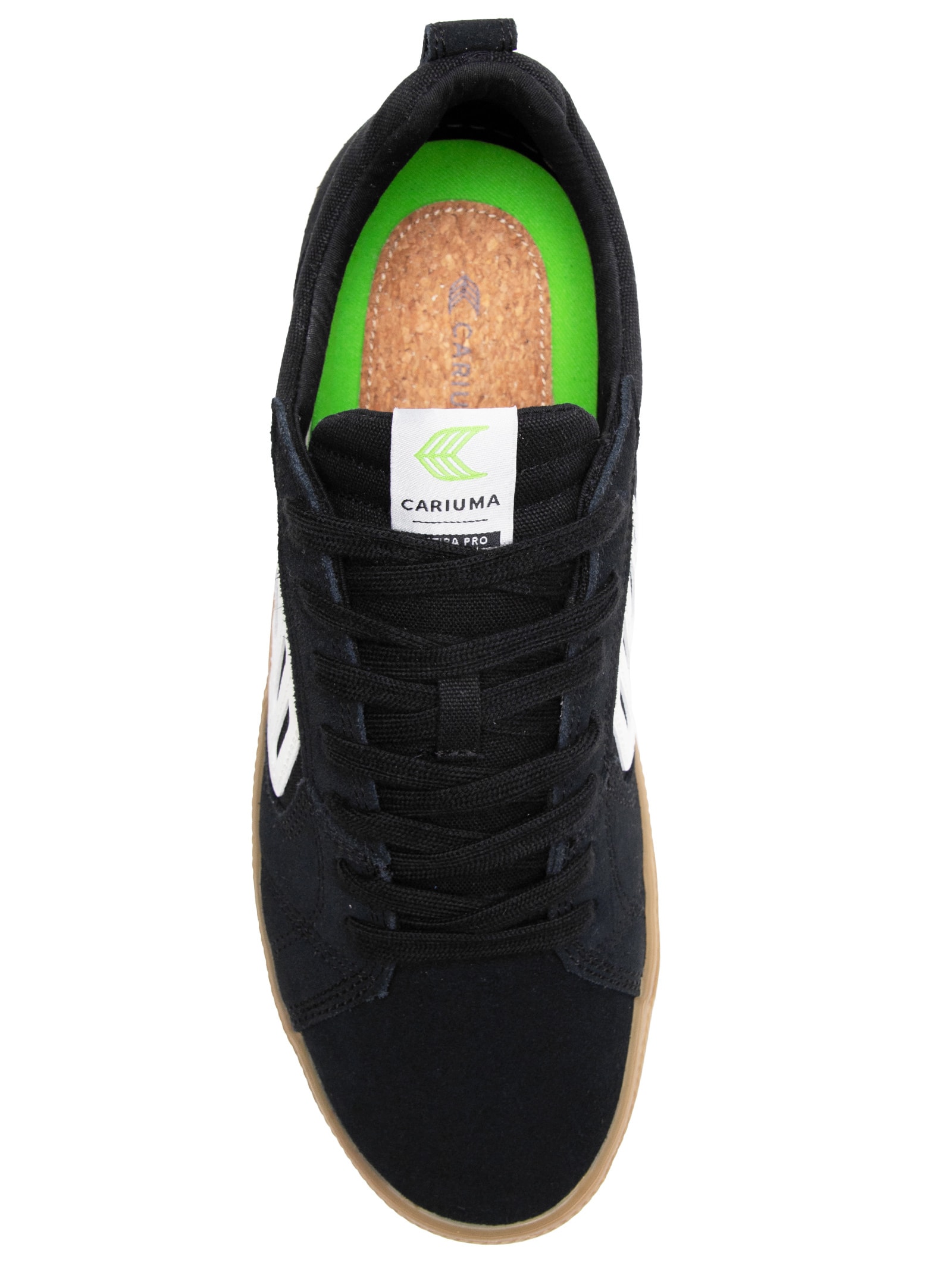 Tênis Unissex Pro Skate Gum Suede and Canvas Ivory Preto Cariuma