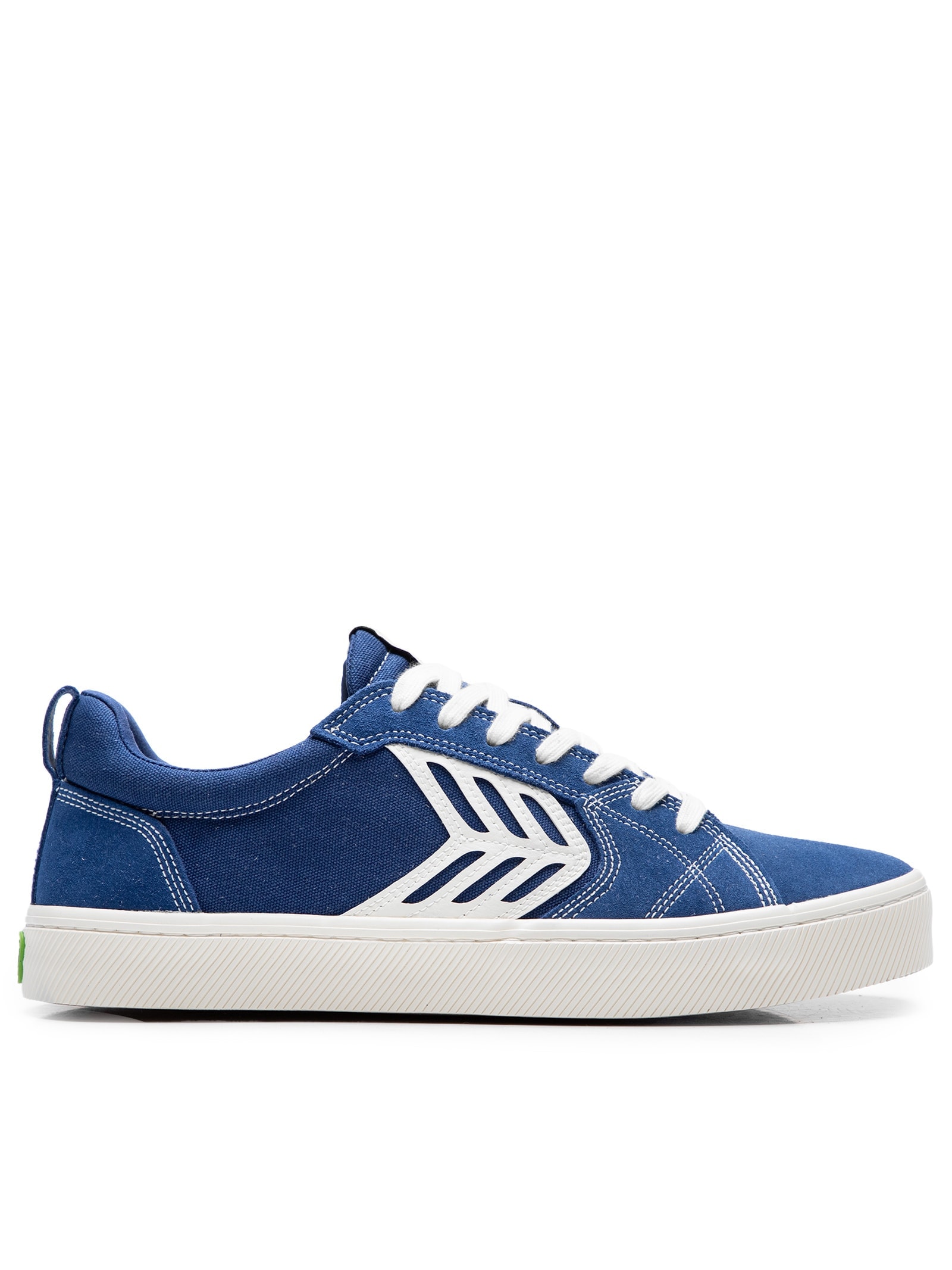 Tênis Unissex Pro Skate Mystery Suede and Canvas Contrast Thread Ivory Azul Cariuma