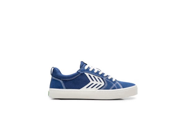 Tênis Unissex Pro Skate Mystery Suede and Canvas Contrast Thread Ivory - Azul