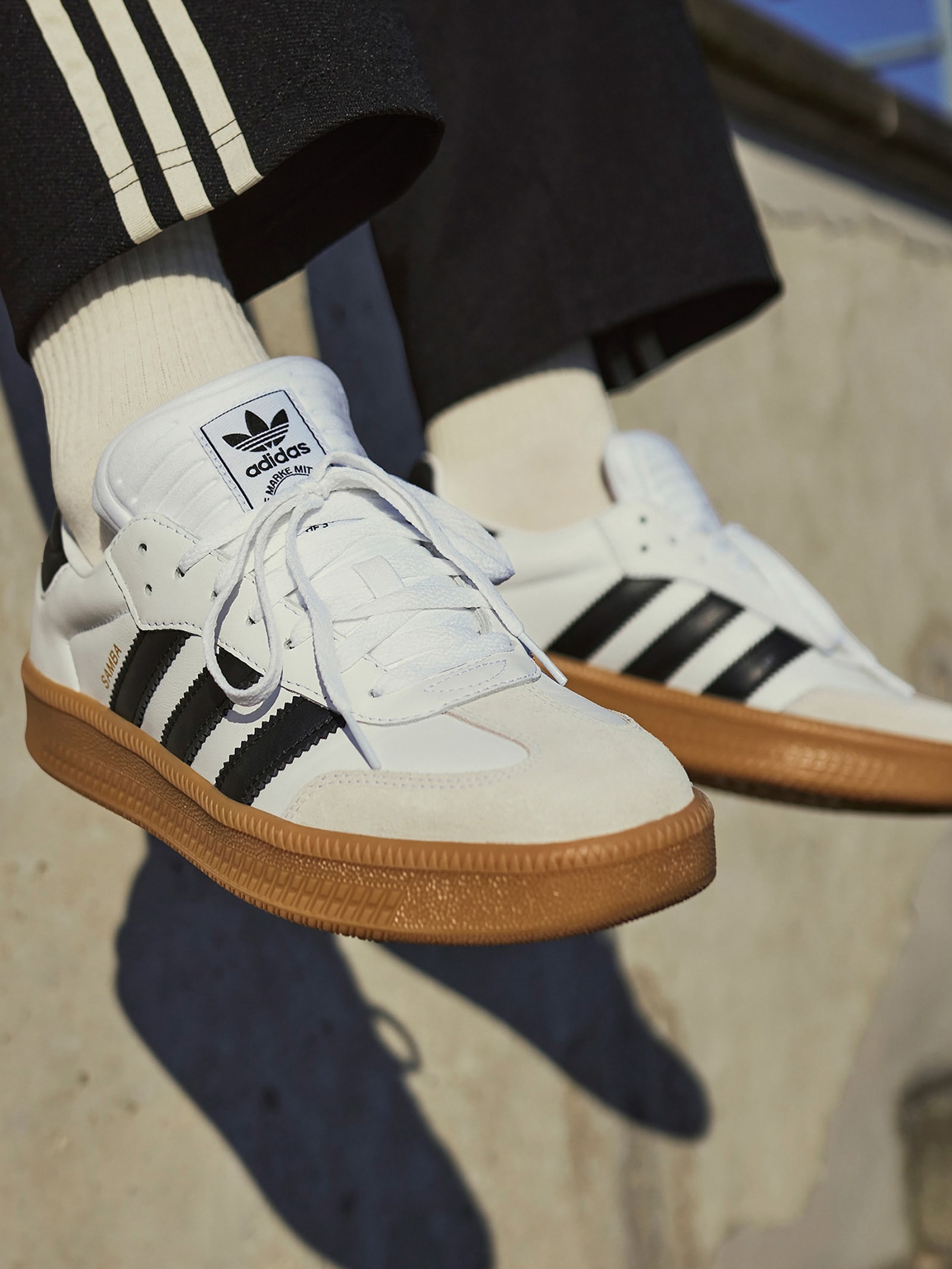 靴  originals SAMBA XLG Adidas Originals - Tênis Unissex Samba XLG - Branco