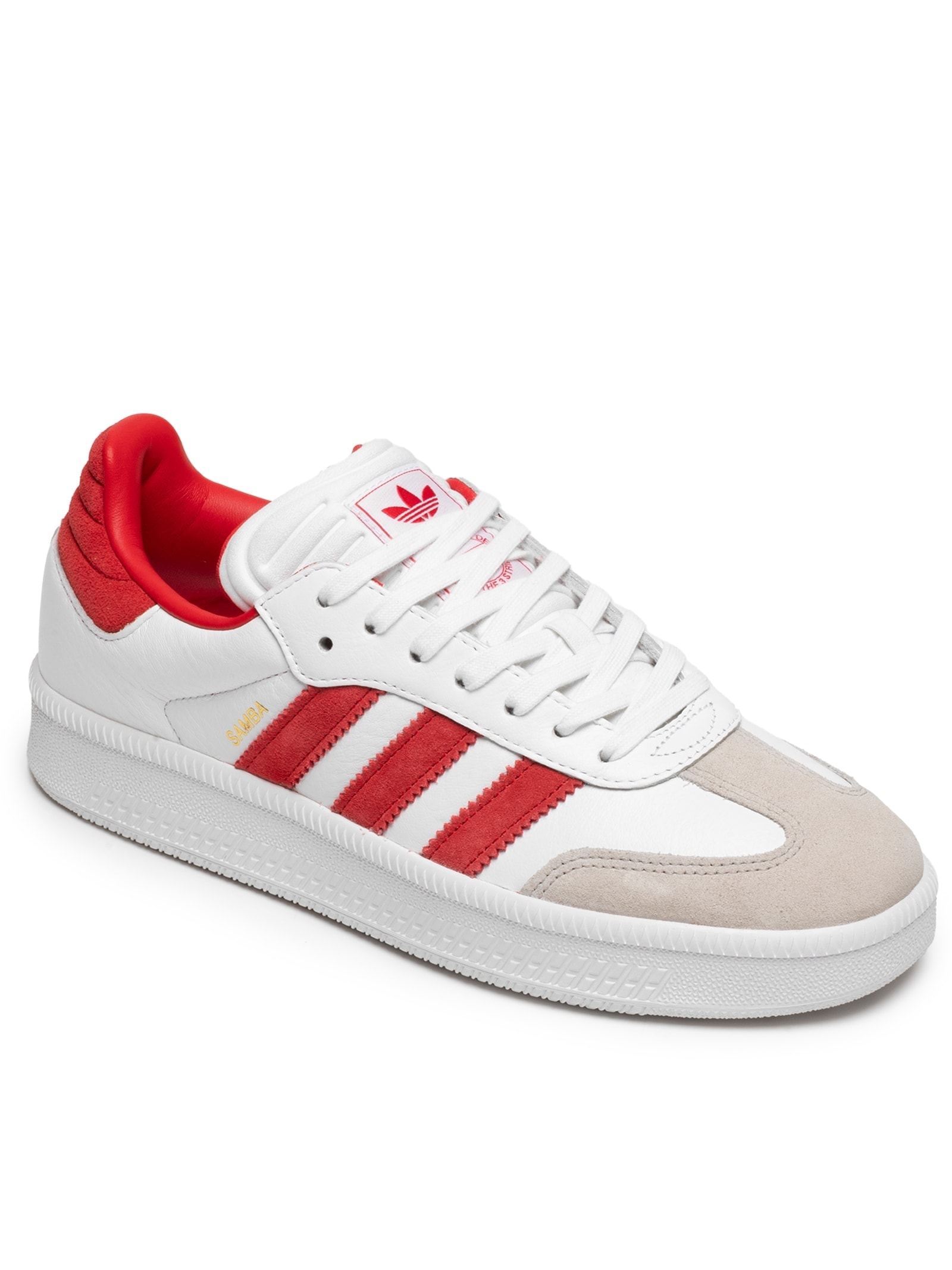 Tênis Unissex Samba Xlg Branco e Vermelho Adidas Originals