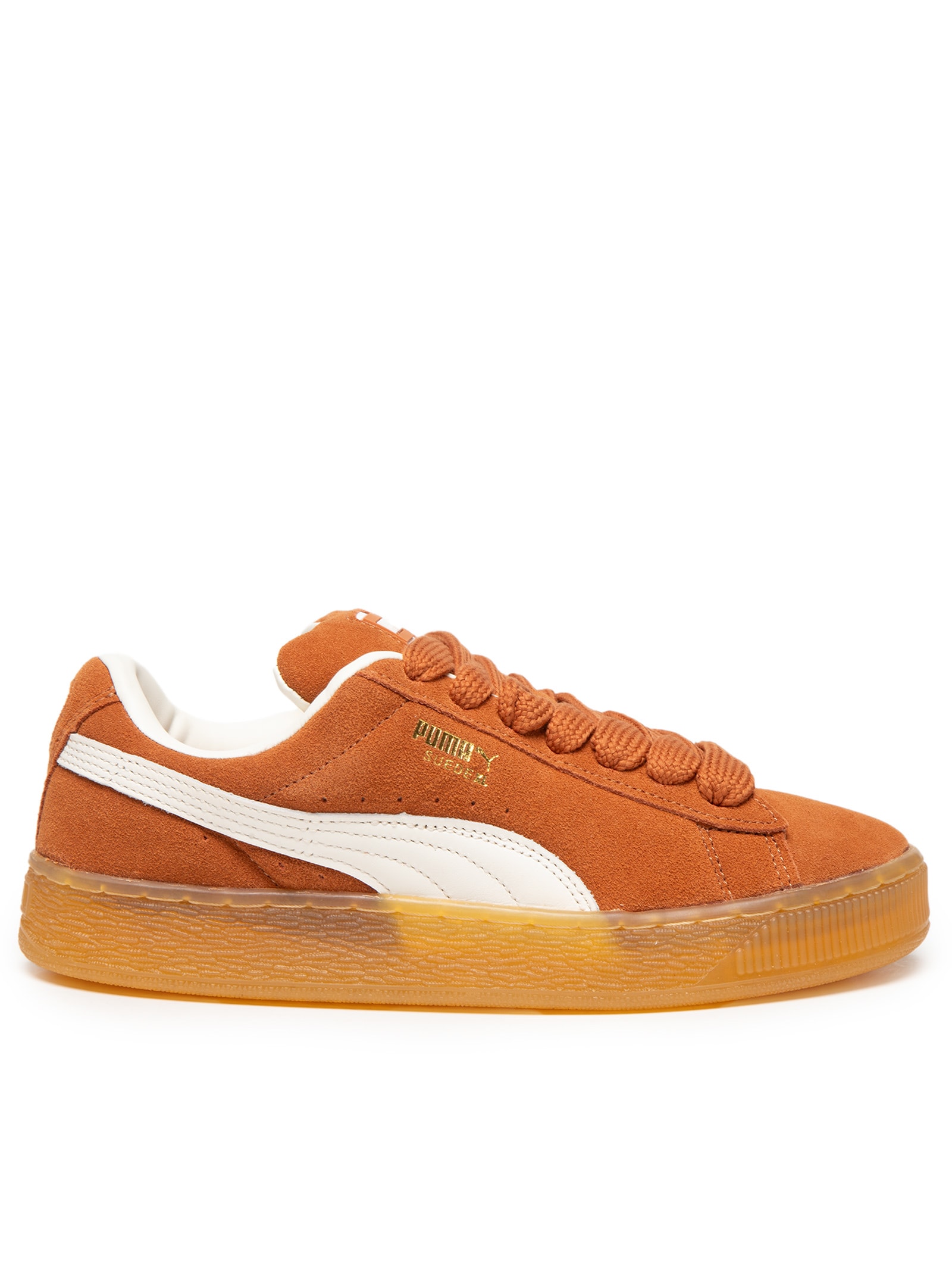 ぽむ Puma - Tênis Unissex Suede XL - Marrom