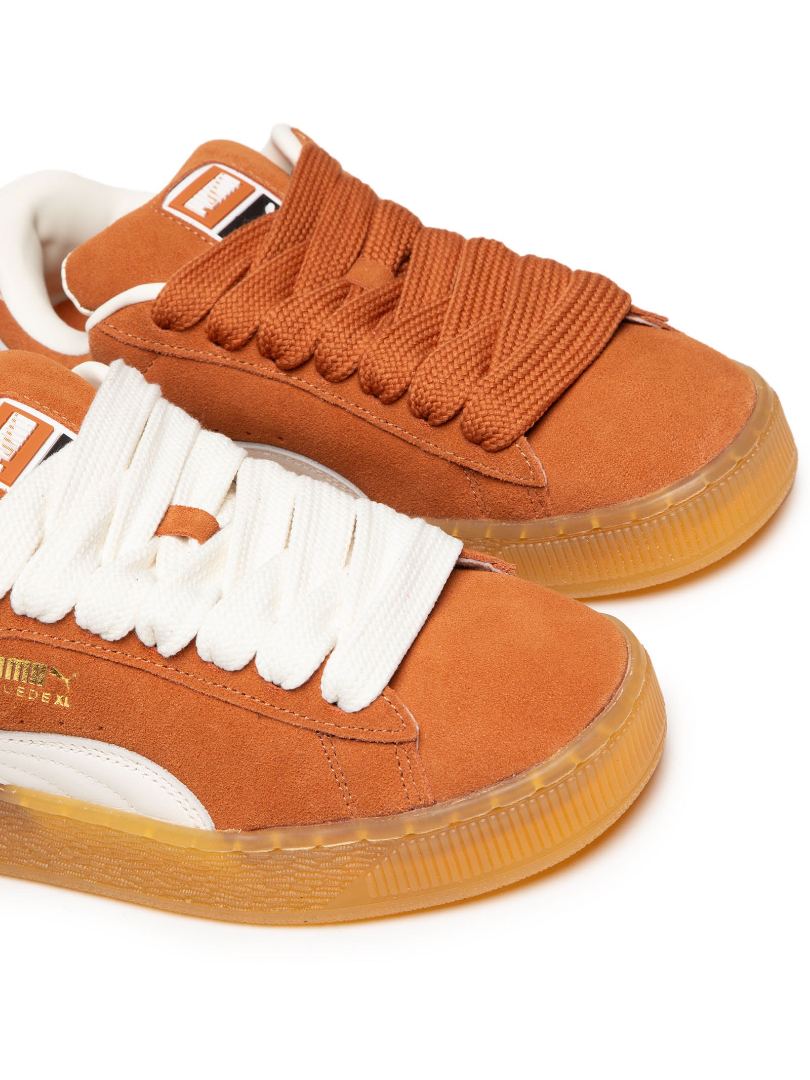 ぽむ Puma - Tênis Unissex Suede XL - Marrom