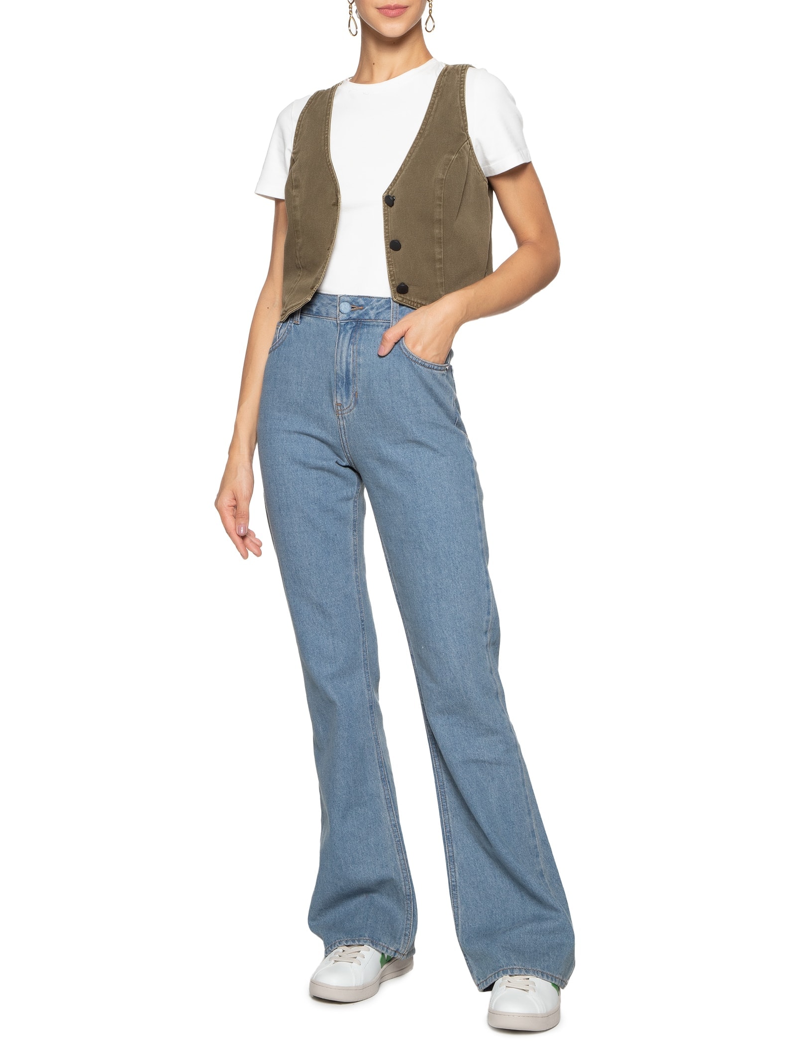 Tênis Unissex Urca CWL White Leaf Cyprus Verde Veja