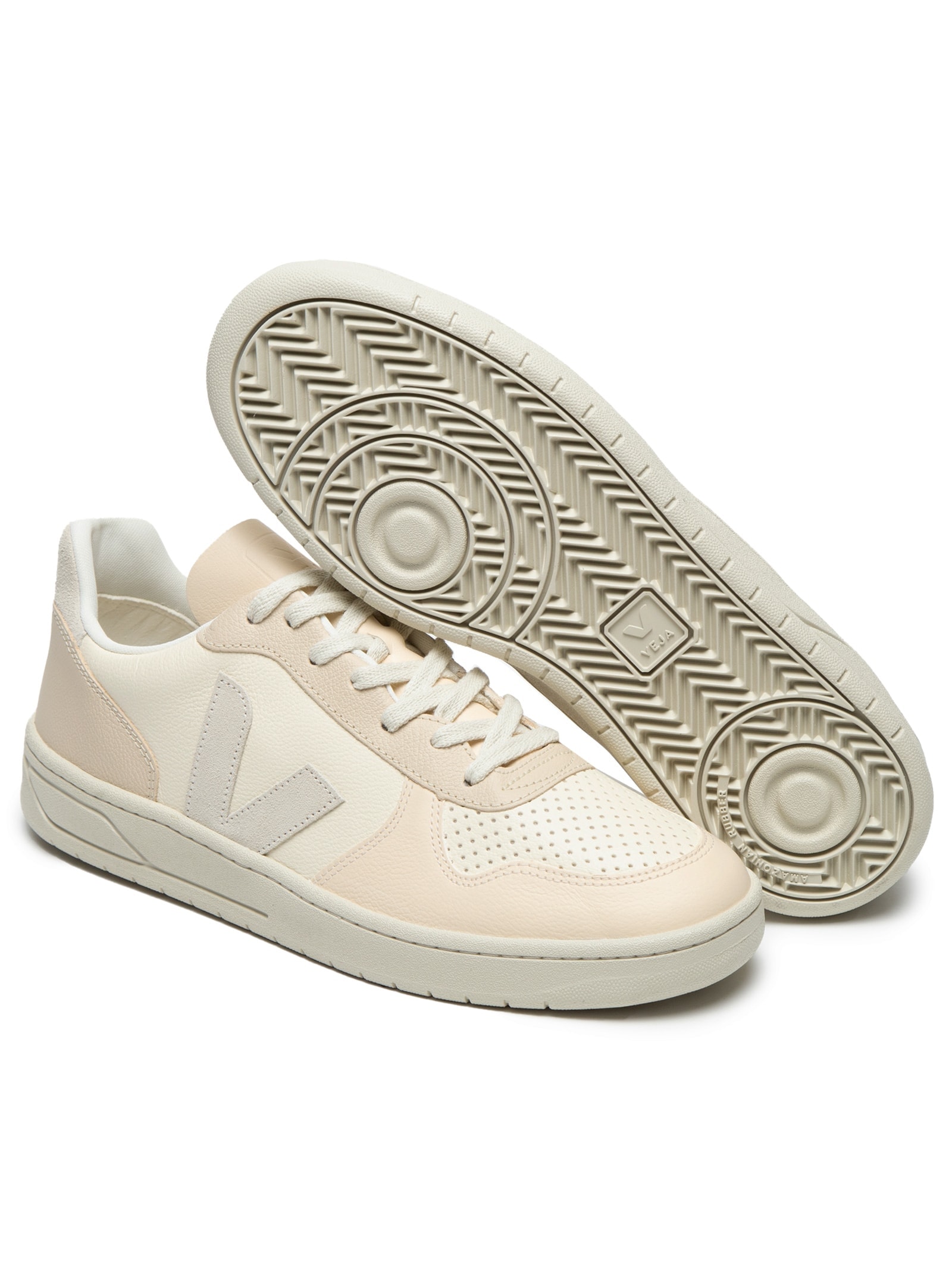Tênis Unissex V-10 Chromefree Leather Bege Veja