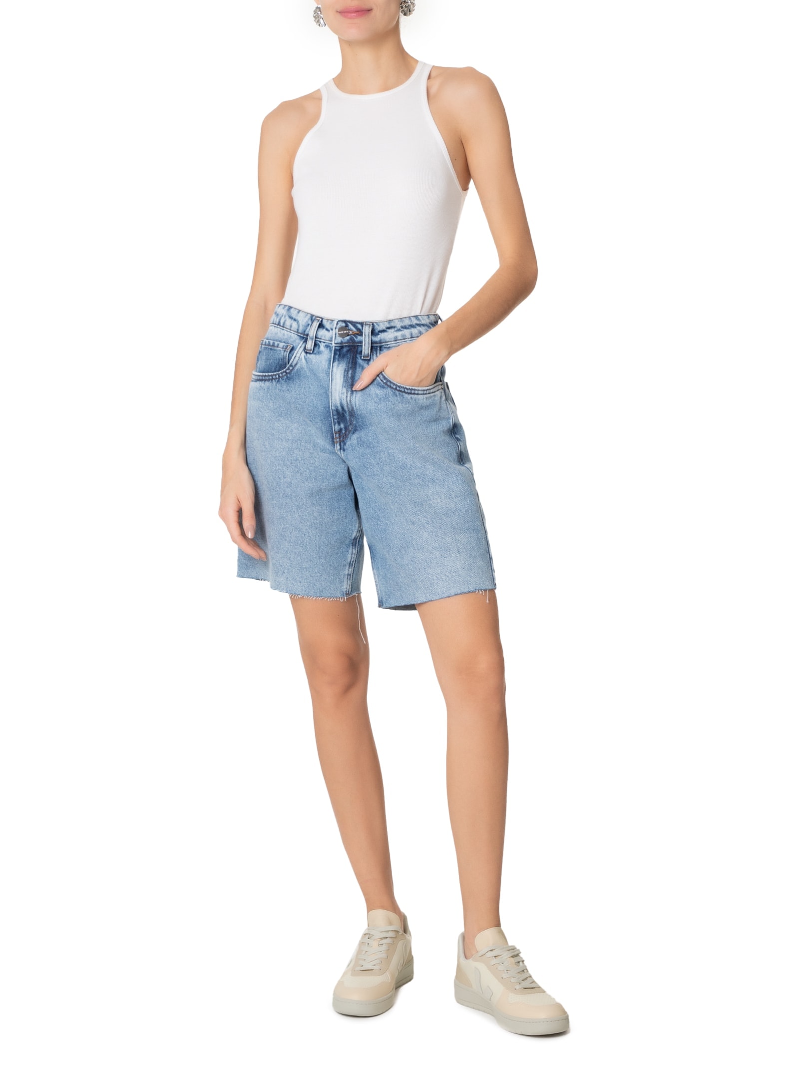 Tênis Unissex V-10 Chromefree Leather Bege Veja