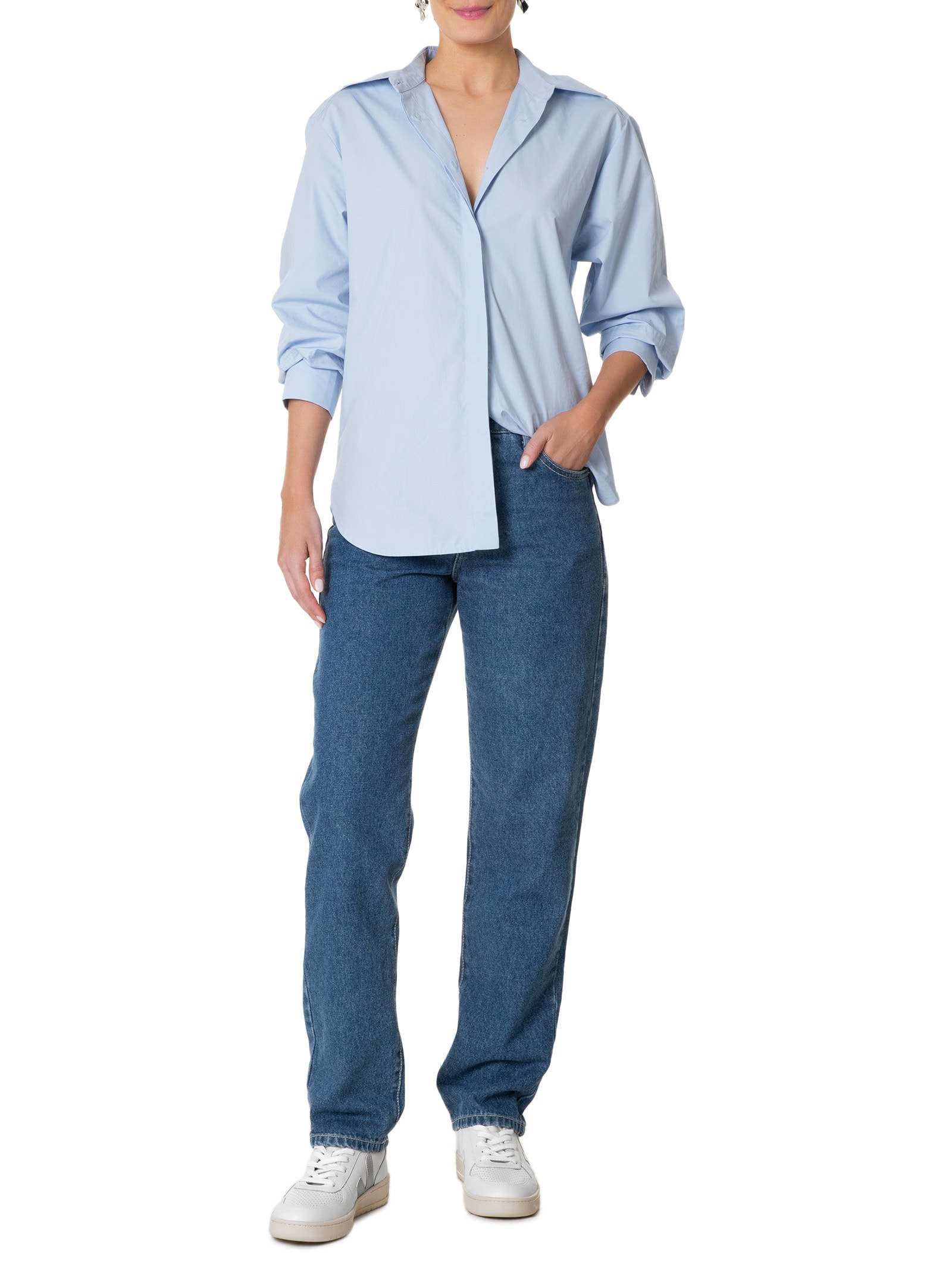 Tênis Unissex V-10 Leather Branco  Veja