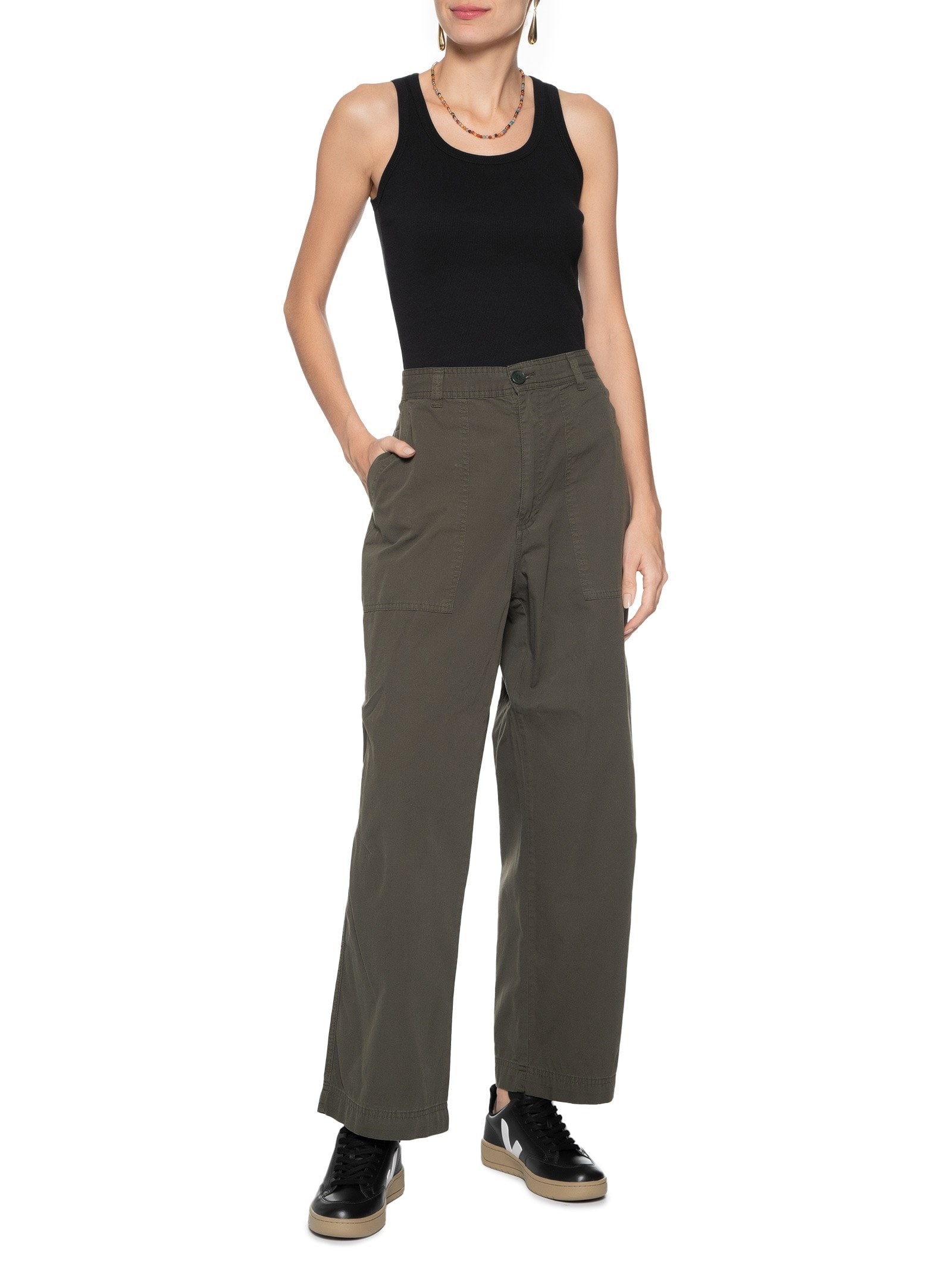 Tênis Unissex V-12  Leather Dune Preto  Veja