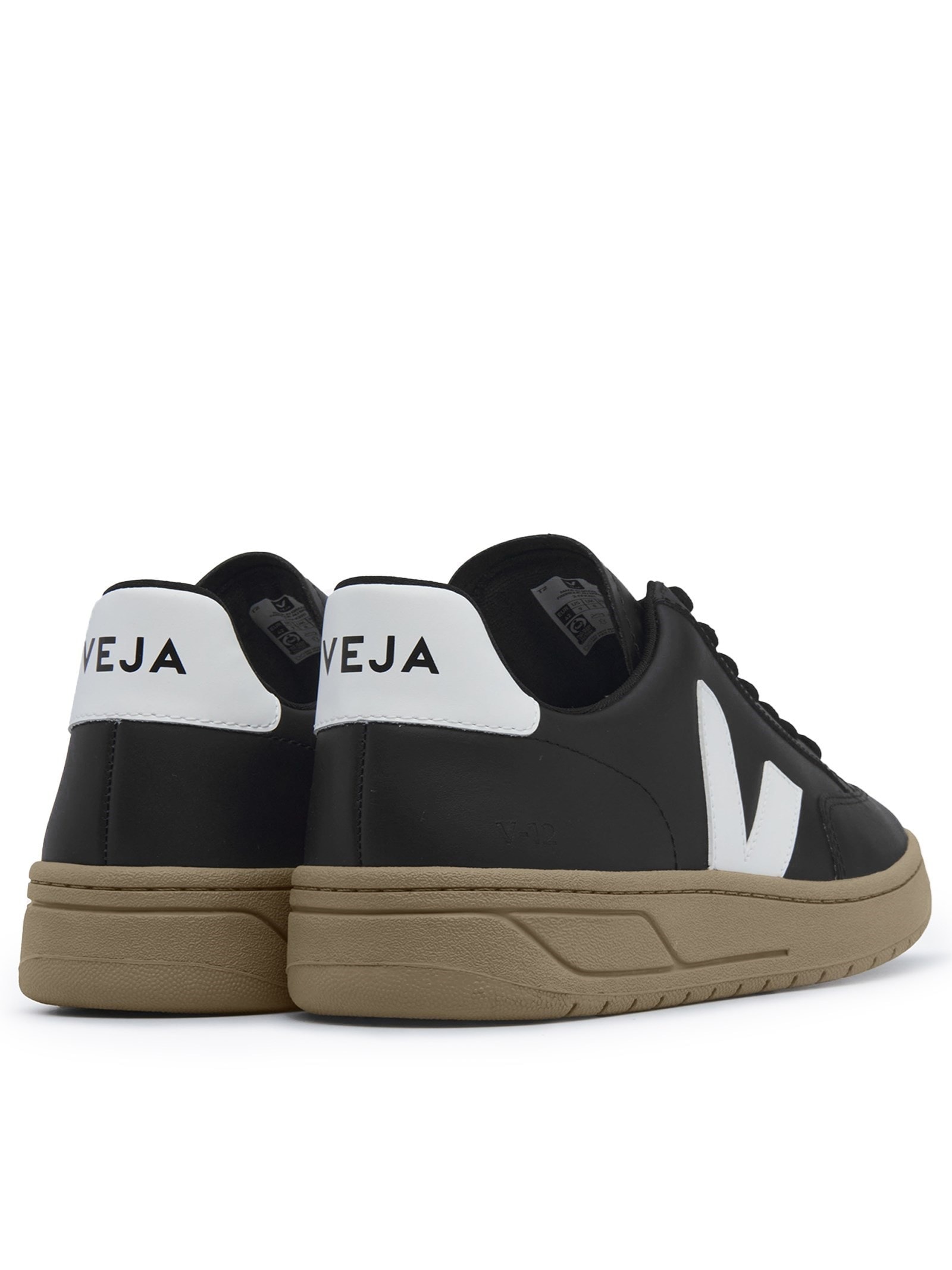 Tênis Unissex V-12  Leather Dune Preto  Veja