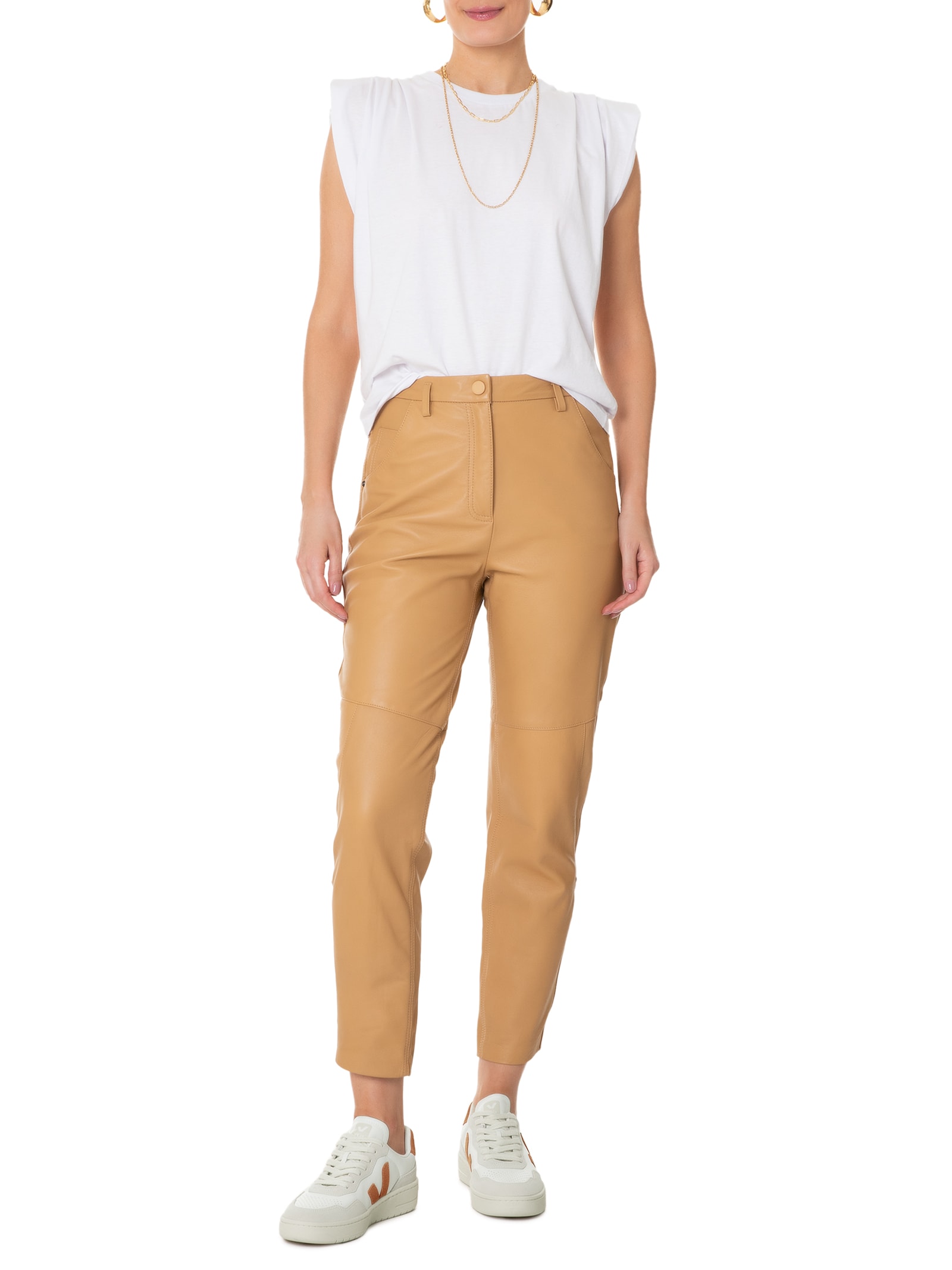 Tênis Unissex V-90 O.T. Leather Branco Veja