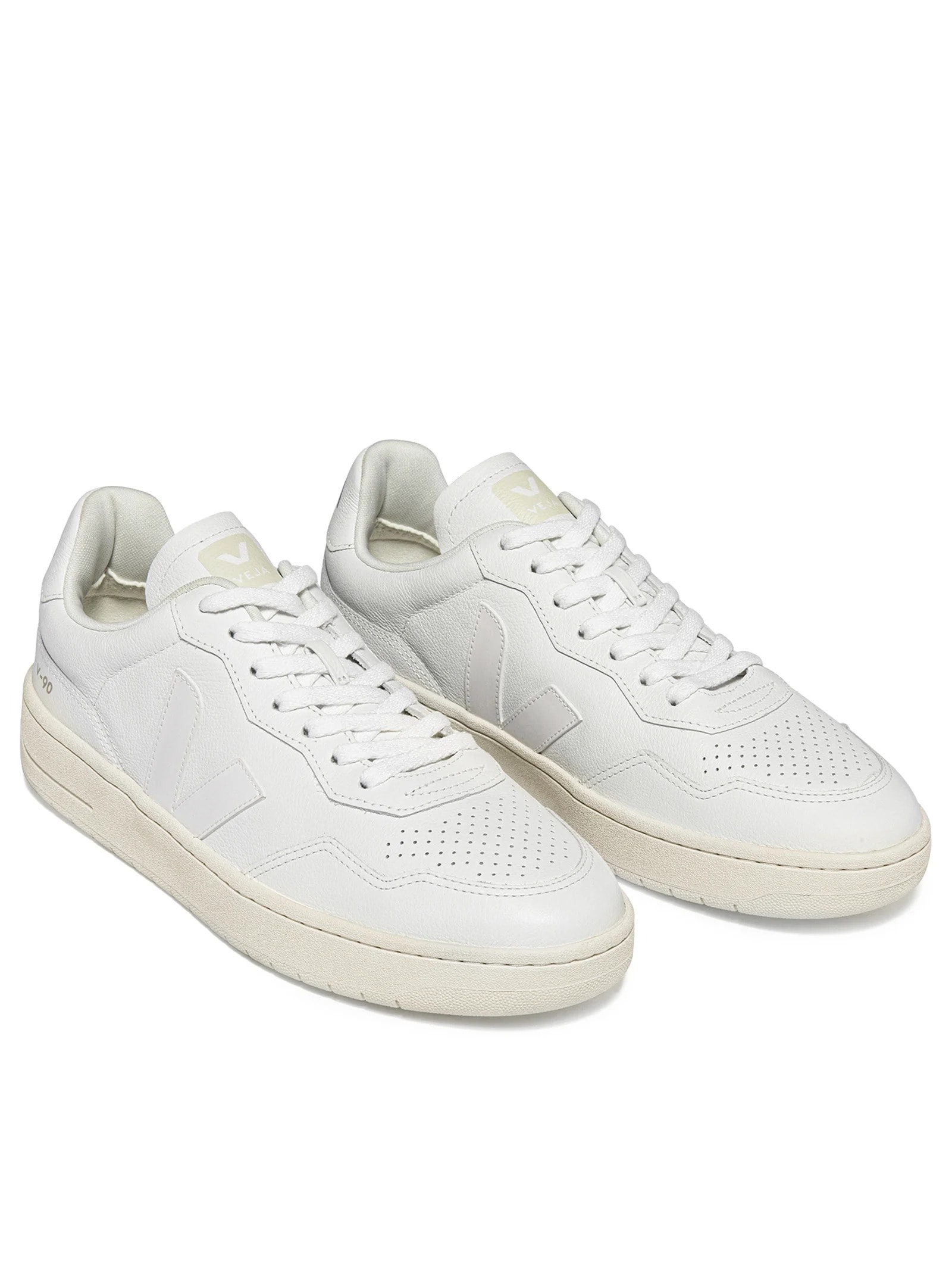 Tênis Unissex V-90 O.T. Leather Branco Veja