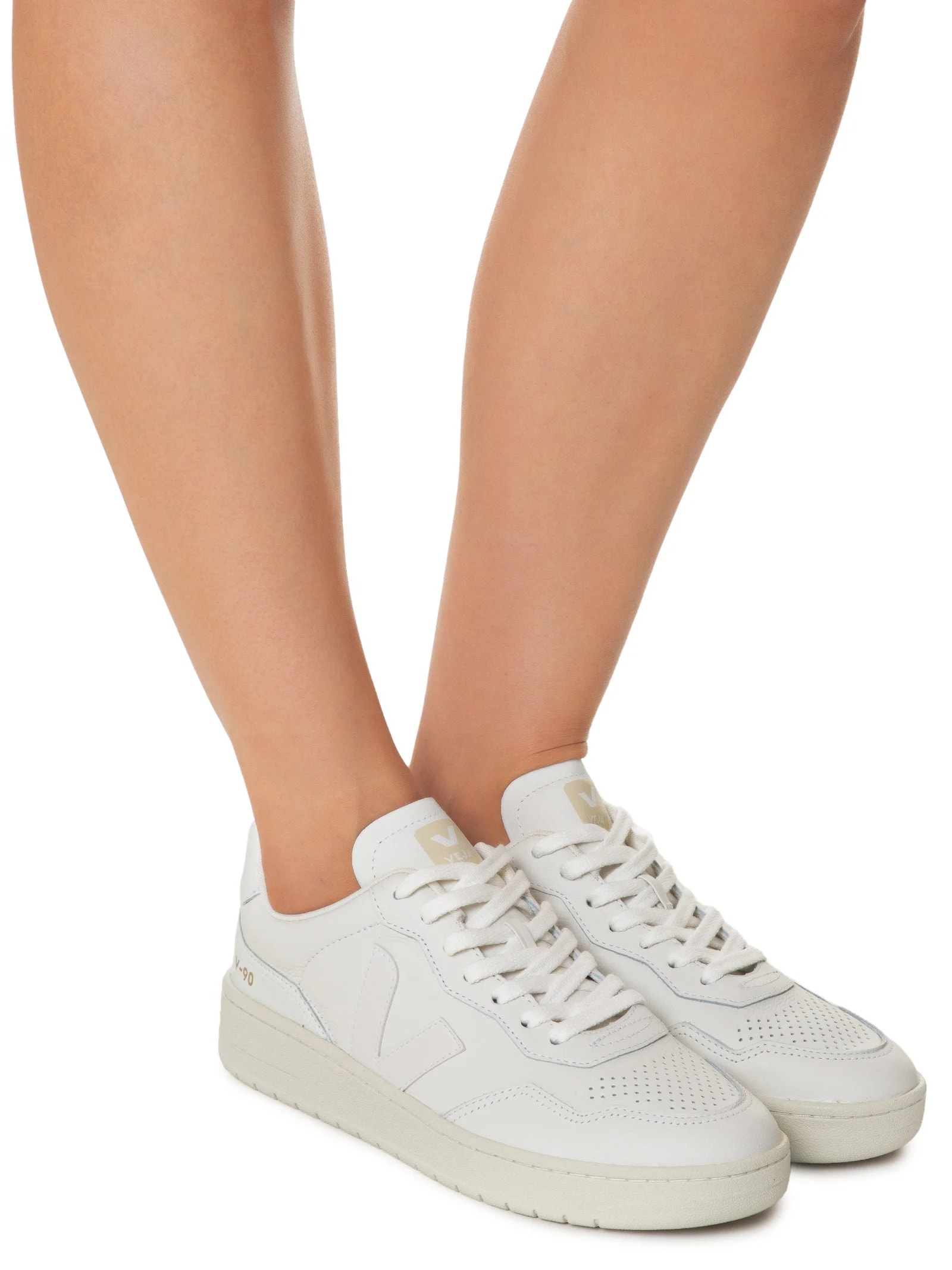 Tênis Unissex V-90 O.T. Leather Branco Veja